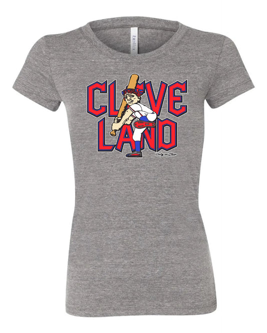 "Cleveland Baseball Guardian Slugger" Design on Gray - Only in Clev