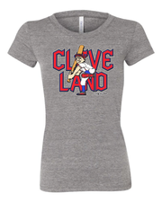 "Cleveland Baseball Guardian Slugger" Design on Gray