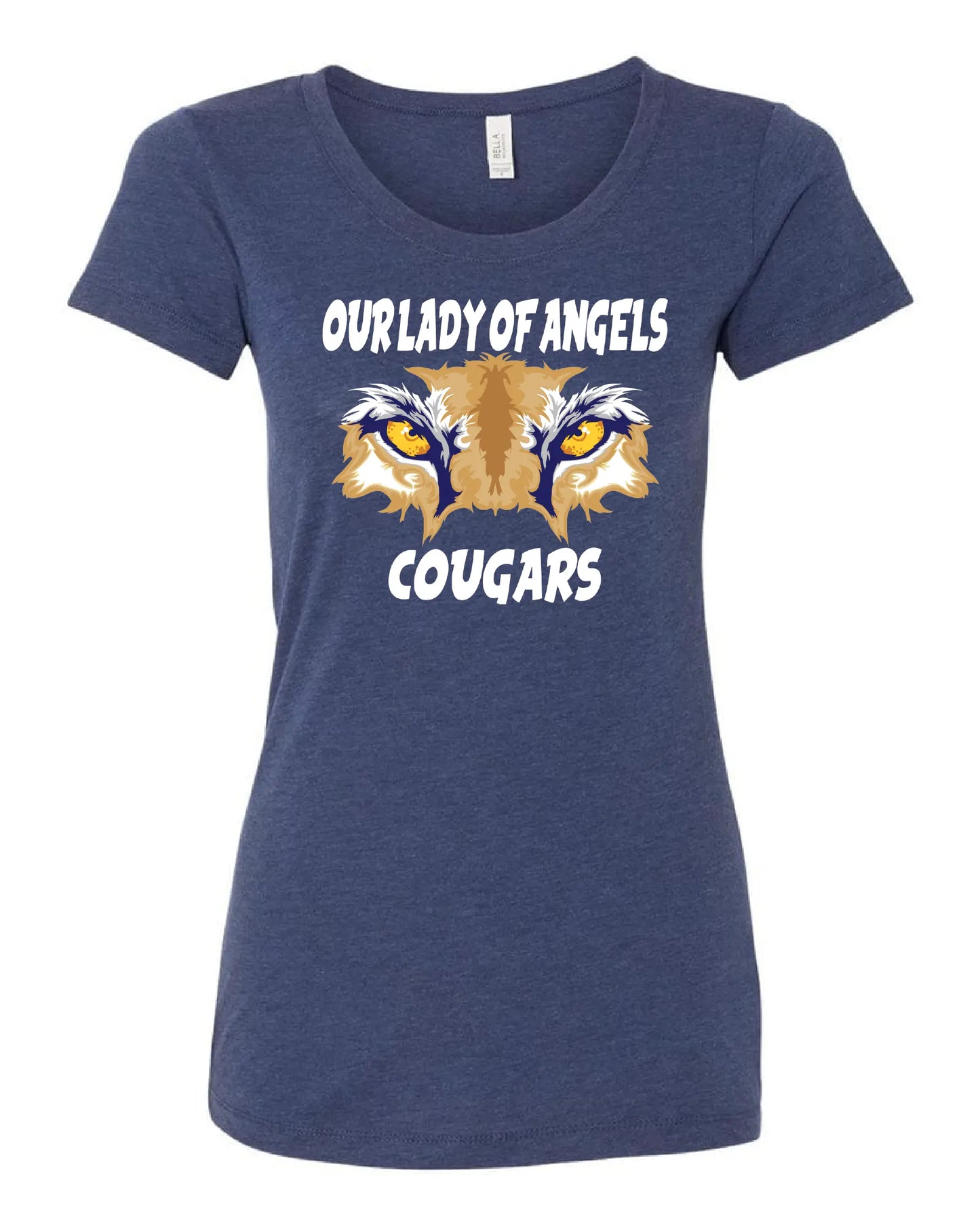 "Our Lady of Angels Cougar" Design on Navy - Only in Clev