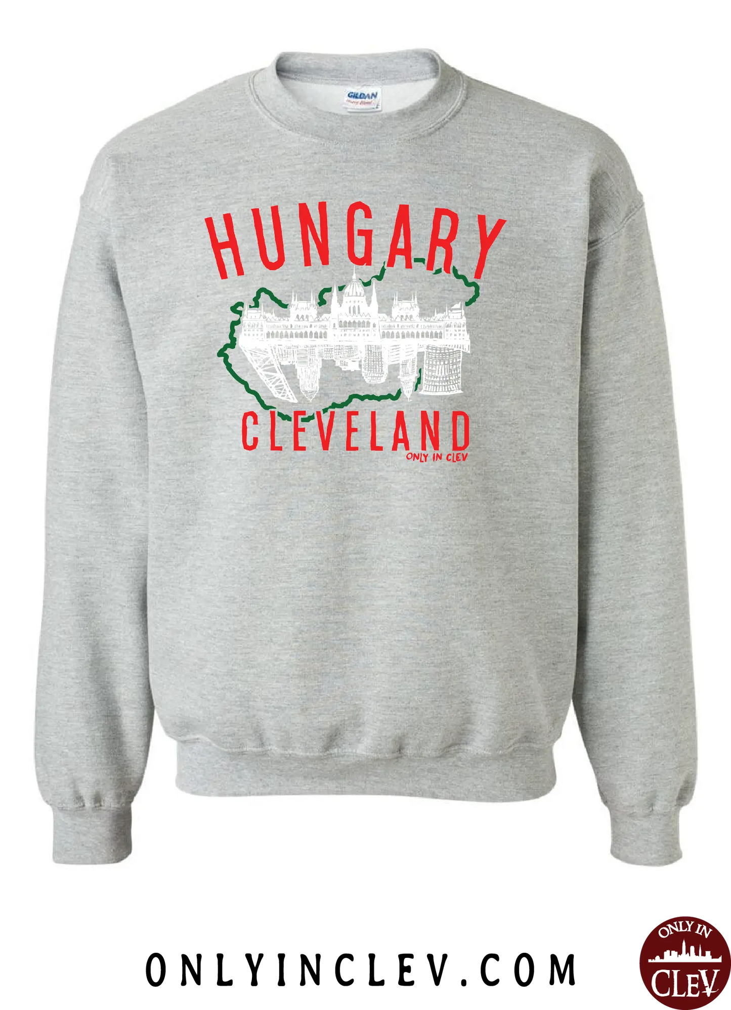 "Cleveland Hungary" Design on Gray - Only in Clev