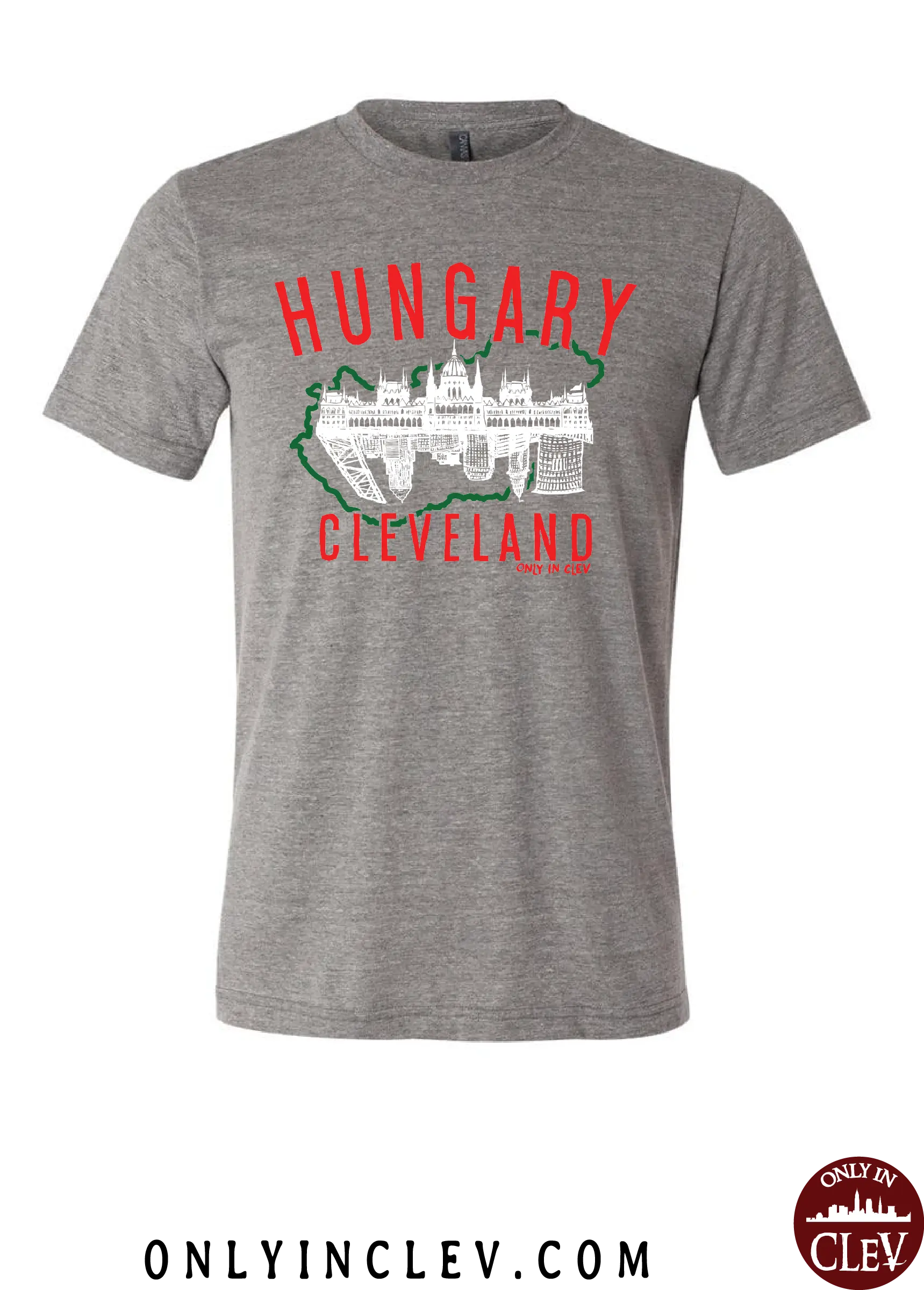 "Cleveland Hungary" Design on Gray - Only in Clev