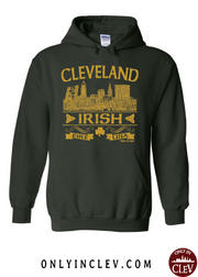 "Cleveland Irish" Design on Emerald Green - Only in Clev