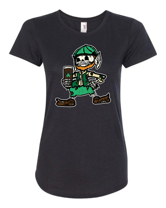 "Cleveland Irish Elf" on Black - Only in Clev