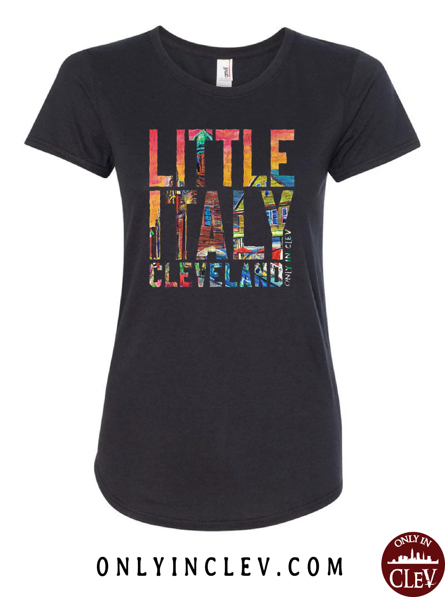 "Little Italy Cleveland" Design on Black - Only in Clev
