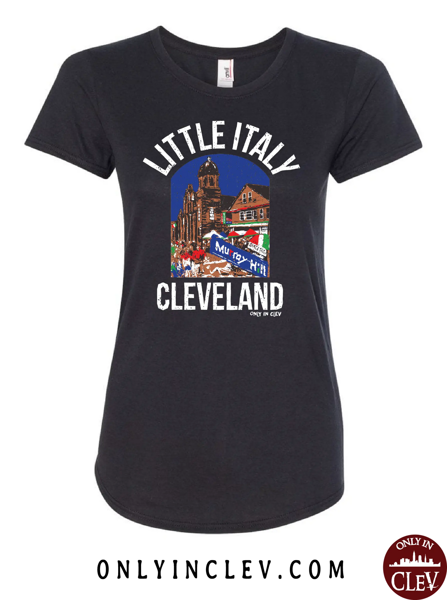 "Murray Hill" Design on Black - Only in Clev
