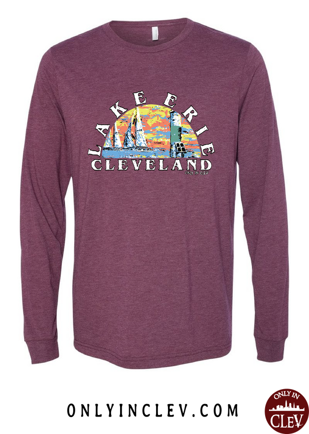 "Lake Erie" on Maroon - Only in Clev
