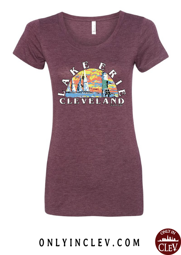 "Lake Erie" on Maroon - Only in Clev