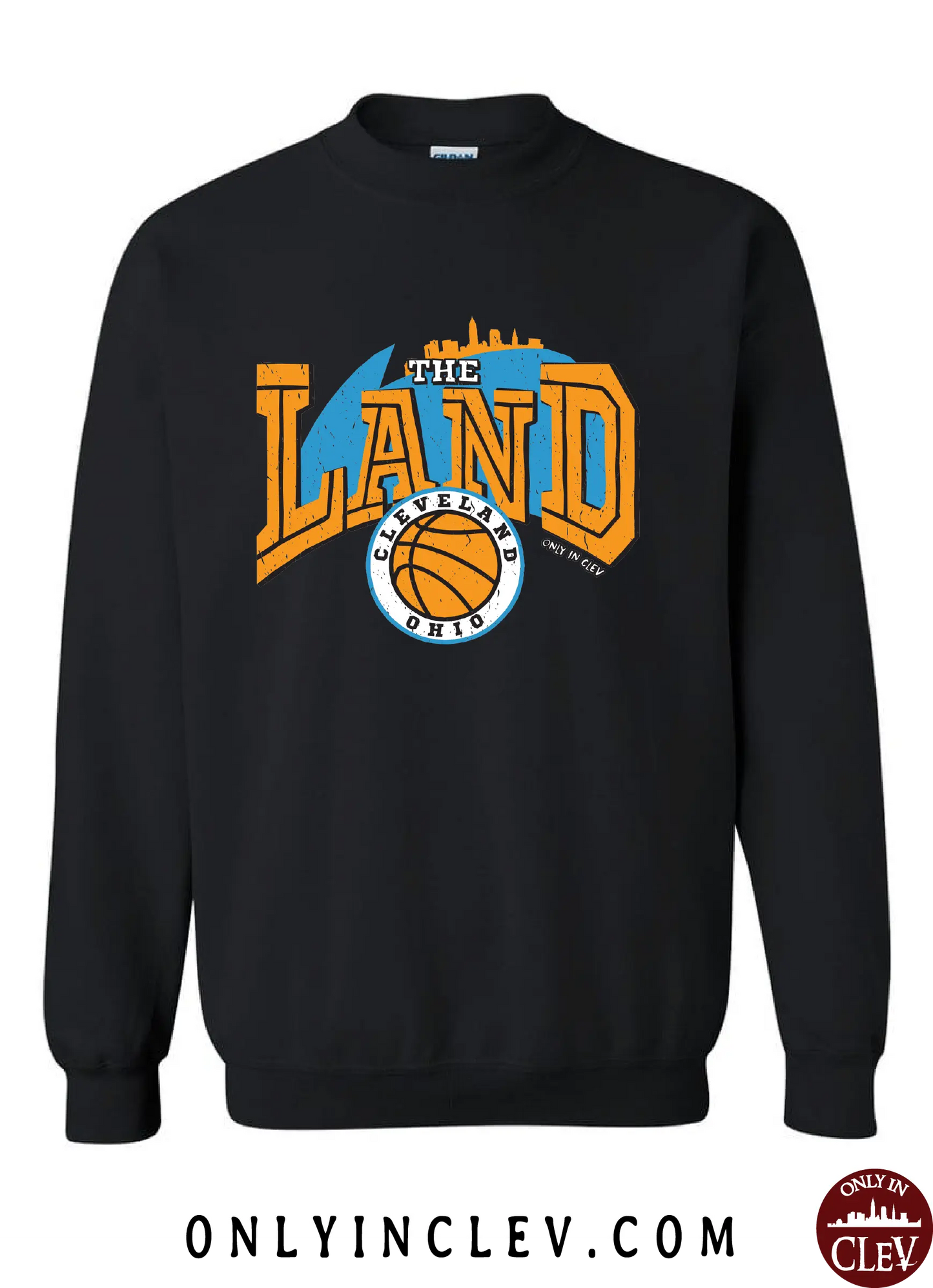 "The Land Retro 90's" Design on Black - Only in Clev