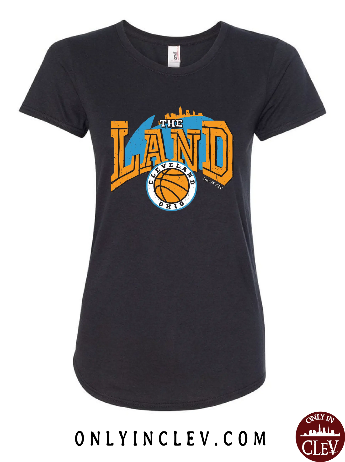 "The Land Retro 90's" Design on Black - Only in Clev