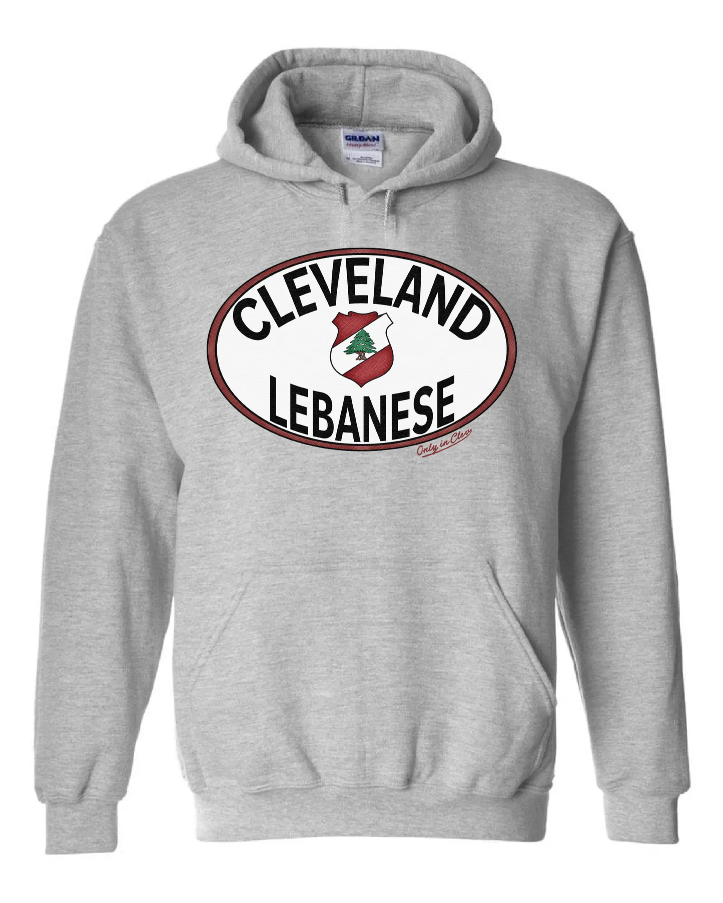 "Cleveland Lebanese" Design on Gray - Only in Clev