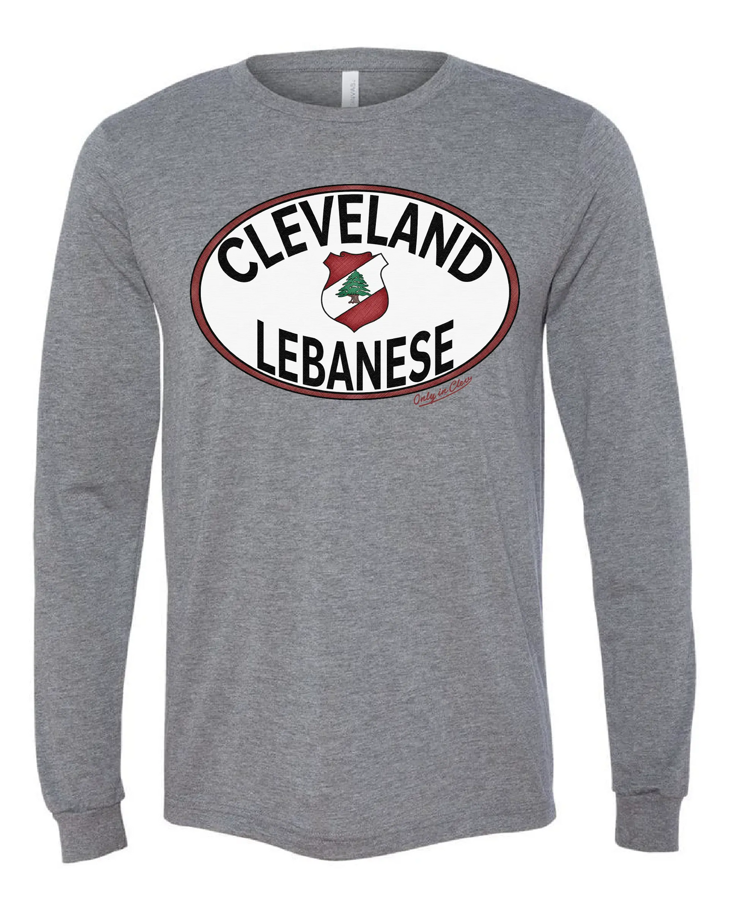 "Cleveland Lebanese" Design on Gray - Only in Clev