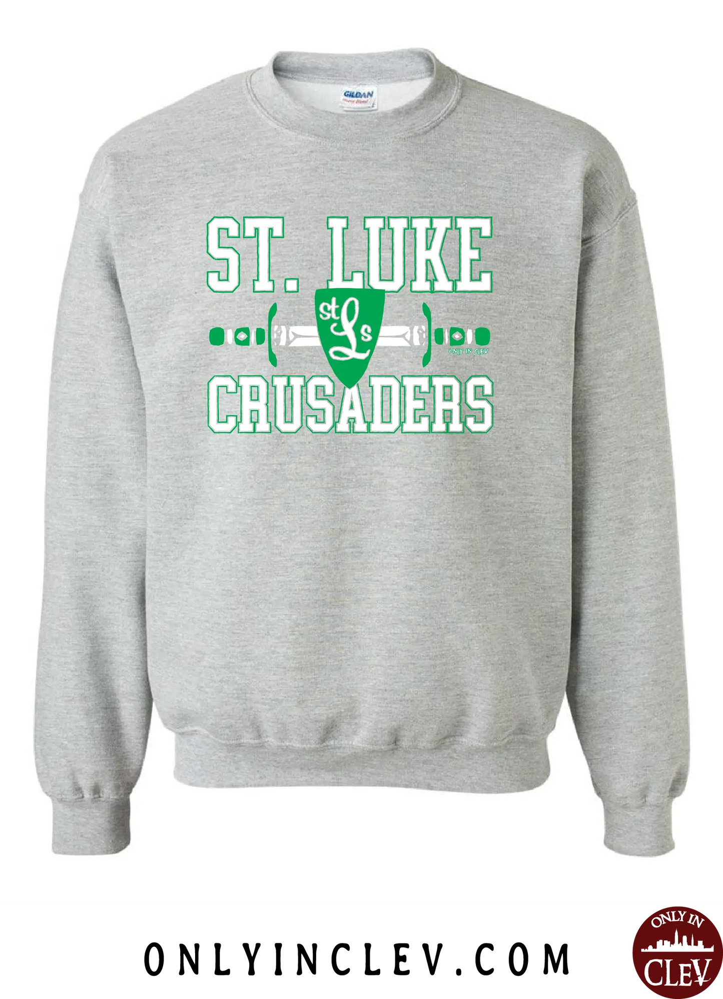 "St. Luke Crusaders" Design on Gray - Only in Clev