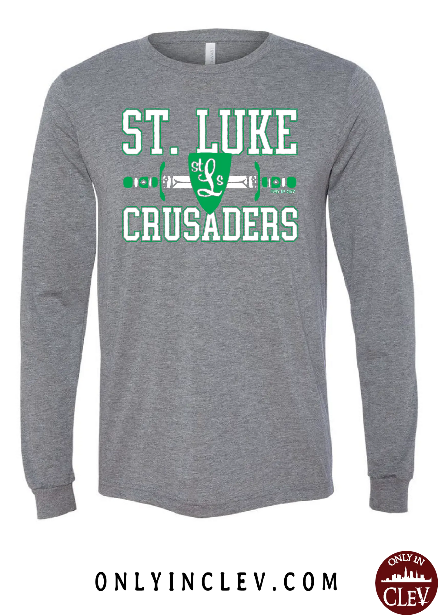 "St. Luke Crusaders" Design on Gray - Only in Clev