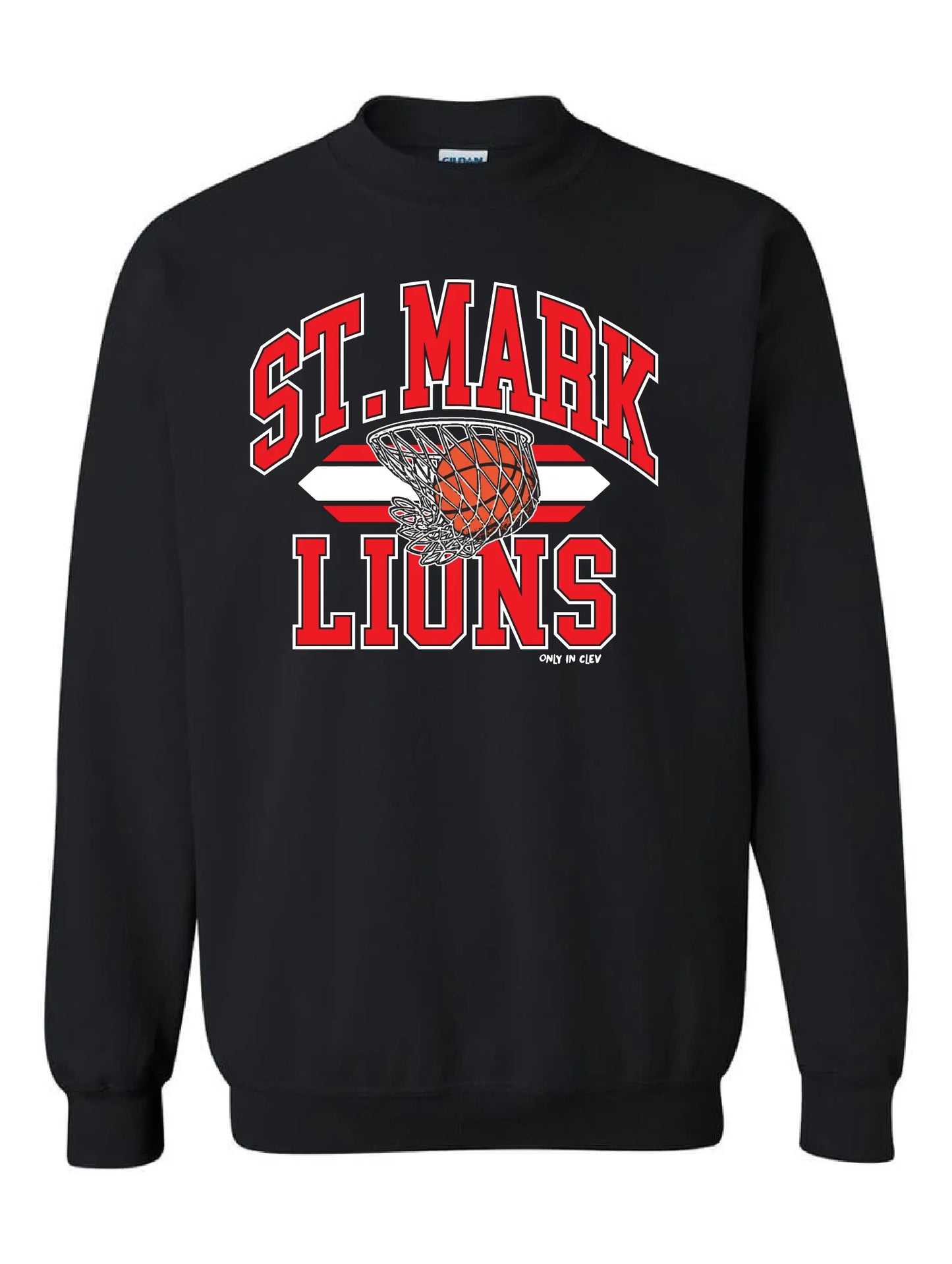 "St. Mark Basketball" Design on Black - Only in Clev