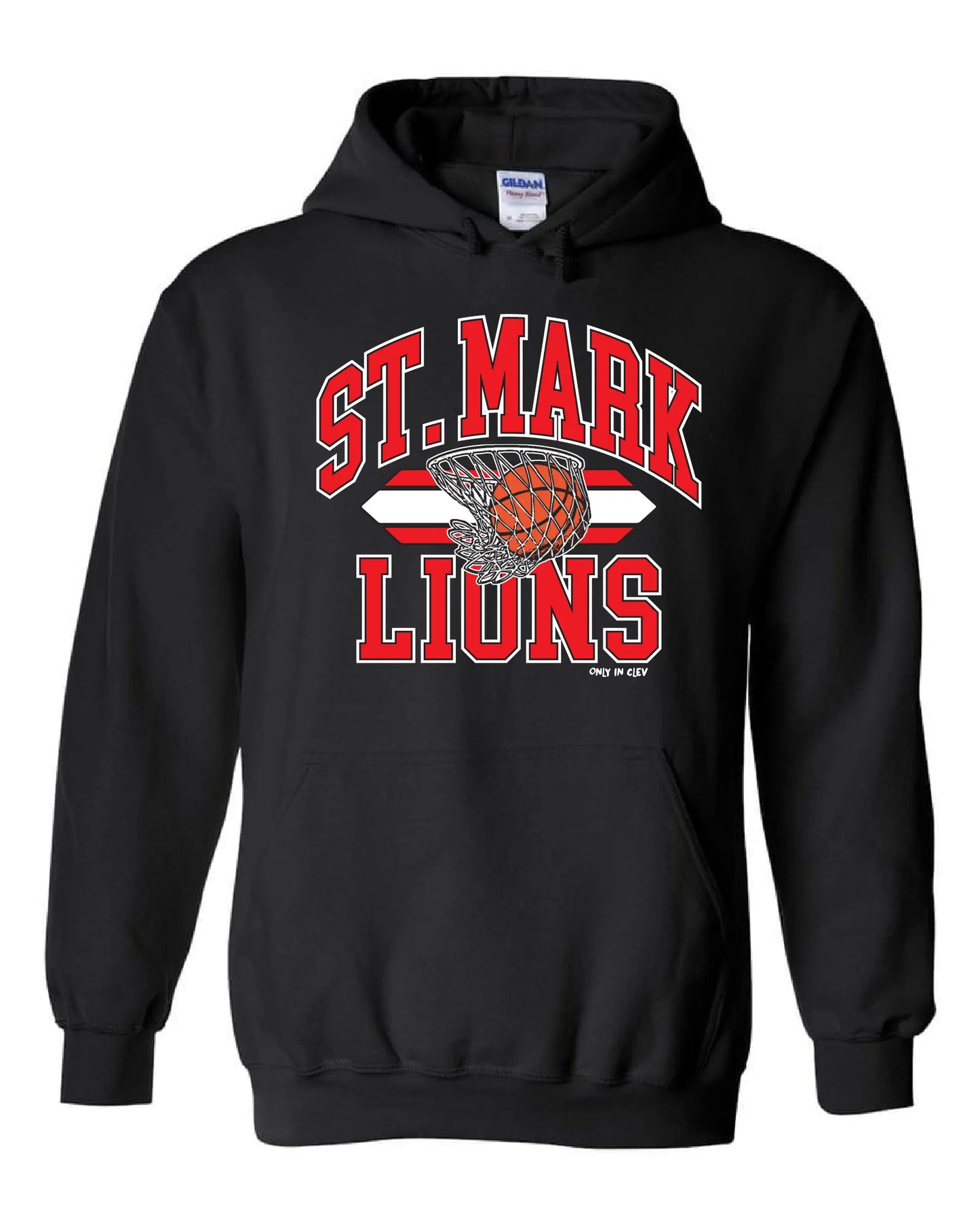 "St. Mark Basketball" Design on Black - Only in Clev