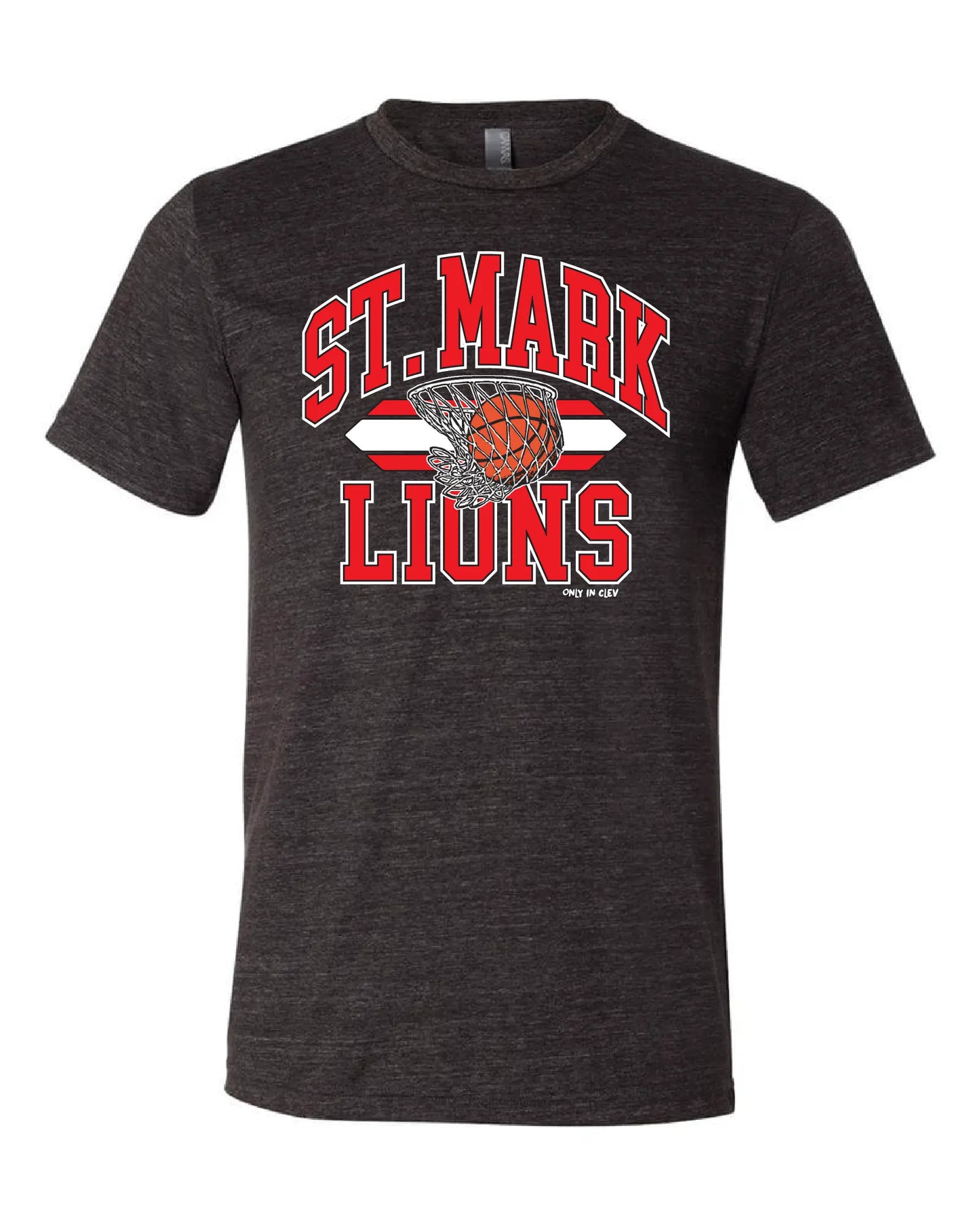 "St. Mark Basketball" Design on Black - Only in Clev