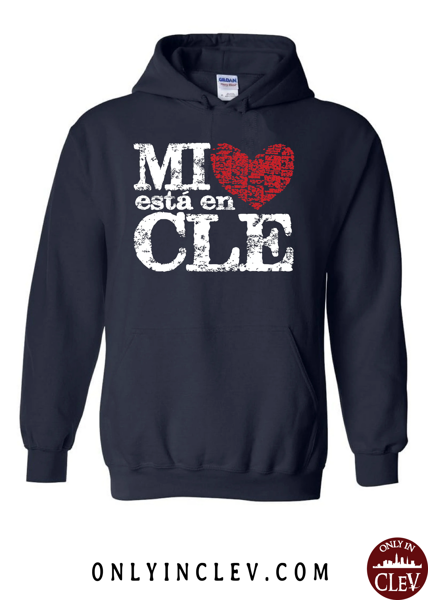 "Mi Esta en Cle" on Navy - Only in Clev
