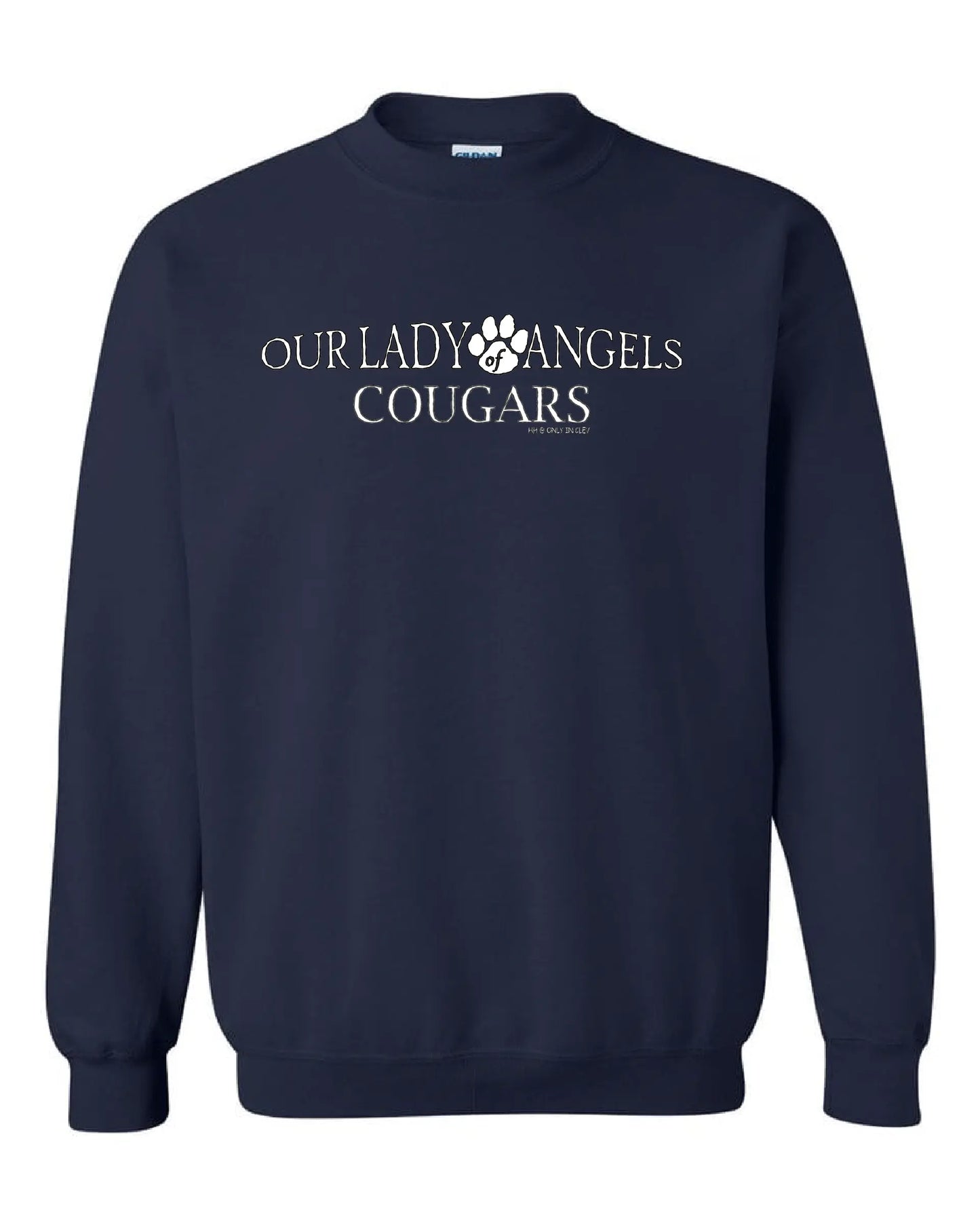 "Our Lady of Angels Cougars" Design on Gray - Only in Clev