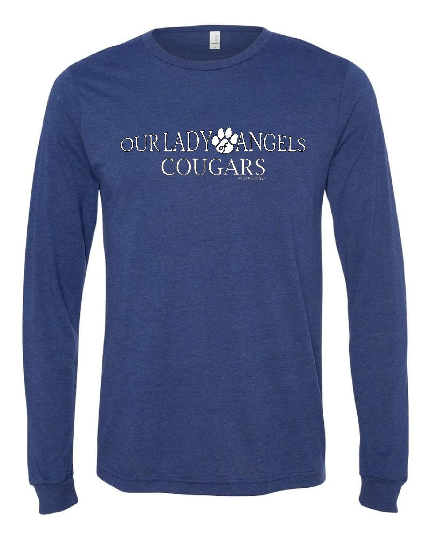 "Our Lady of Angels Cougars" Design on Gray - Only in Clev