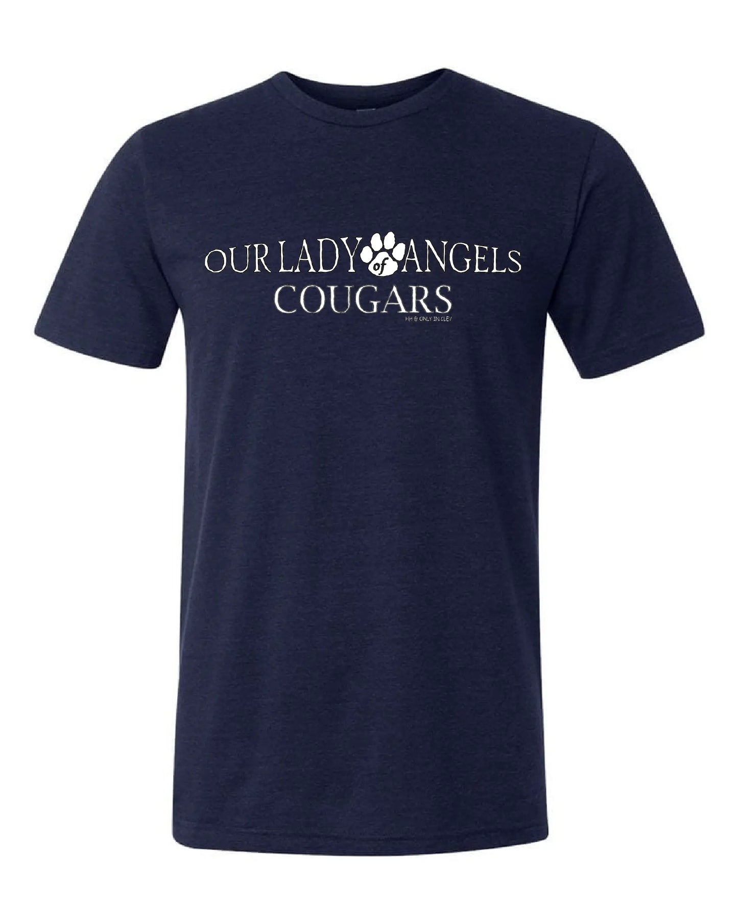 "Our Lady of Angels Cougars" Design on Gray - Only in Clev