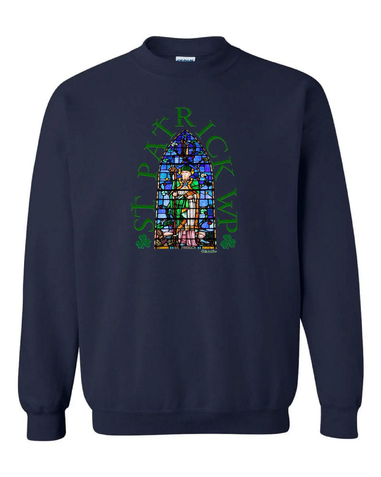 St Patrick WP" Irish Design on Navy - Only in Clev