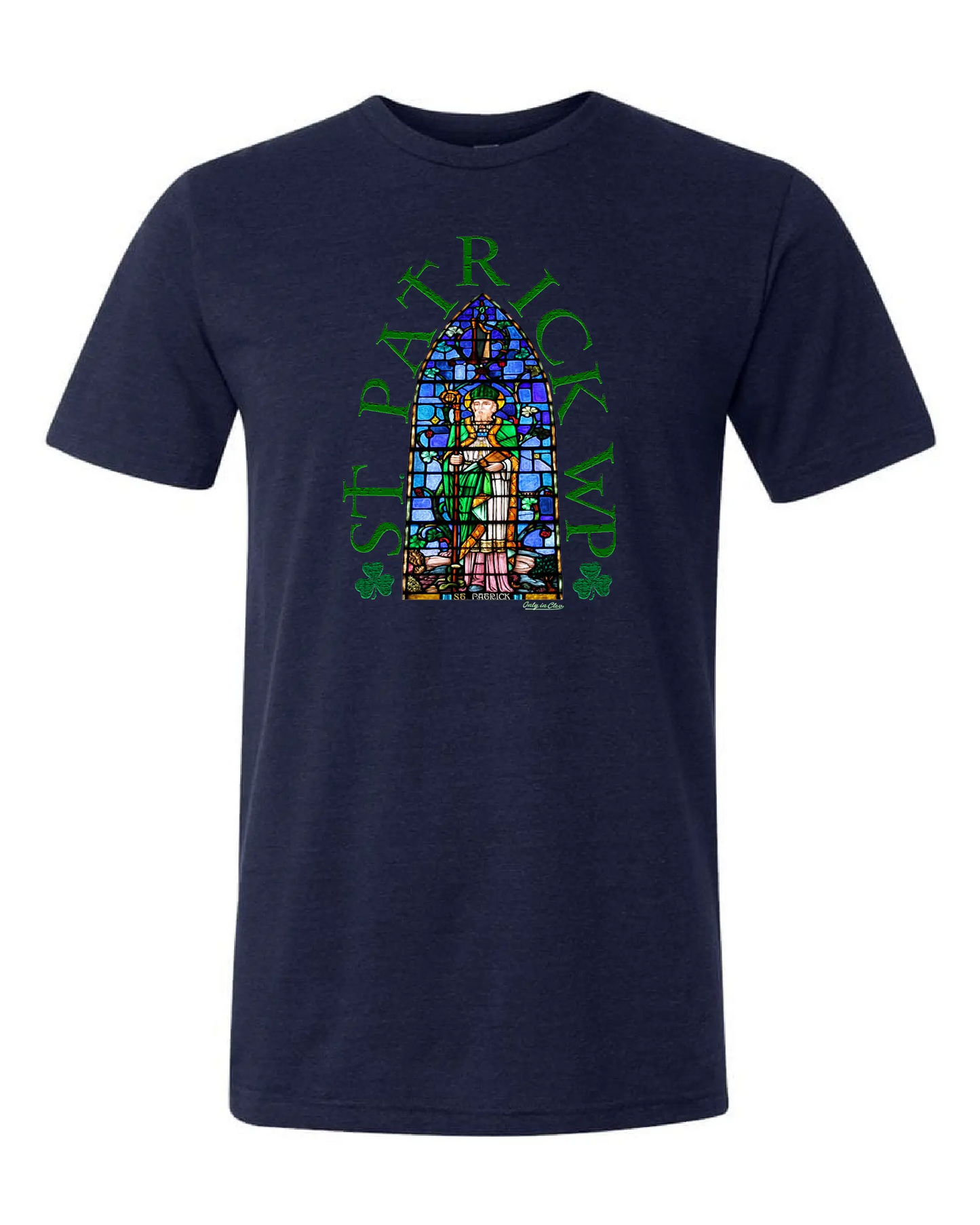 St Patrick WP" Irish Design on Navy - Only in Clev