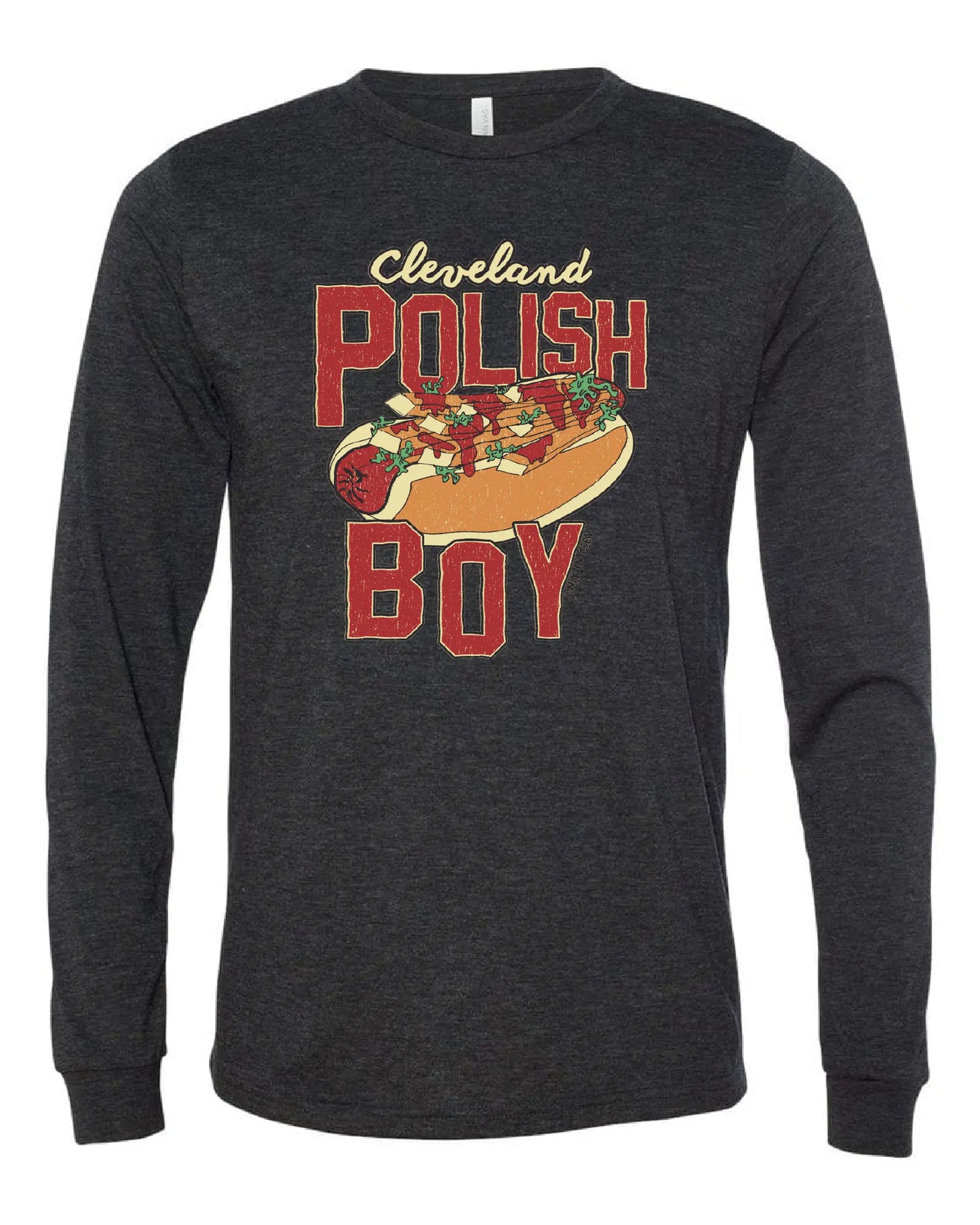"Cleveland Polish Boy" on Black - Only in Clev 3XL-Unisex-Long-Sleeve-T-Shirt