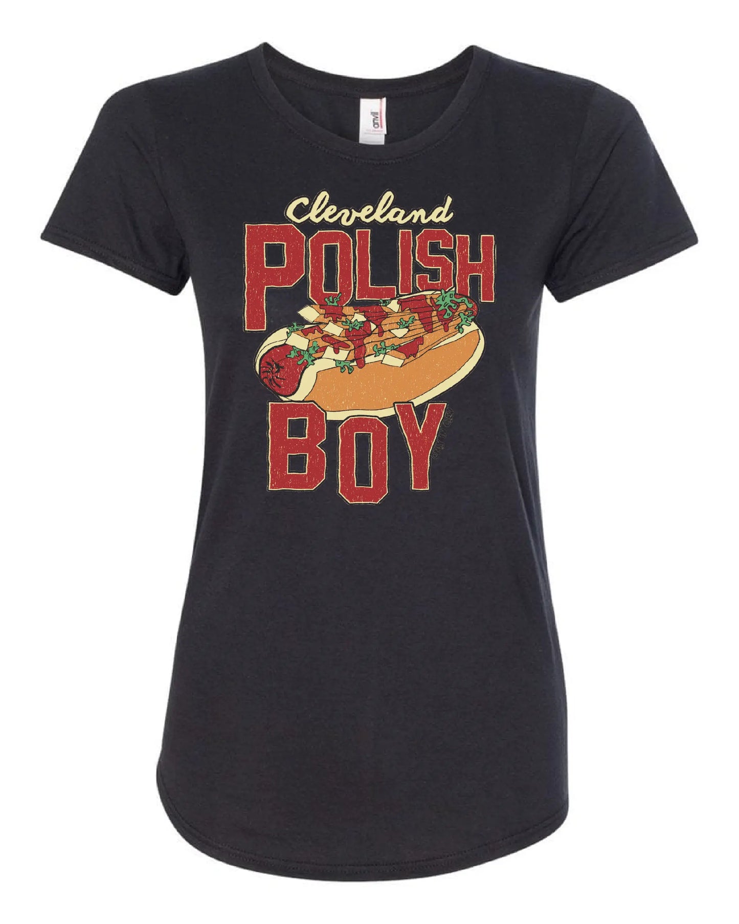 "Cleveland Polish Boy" on Black - Only in Clev 2XL-Women-s-Short-Sleeve-T-Shirt