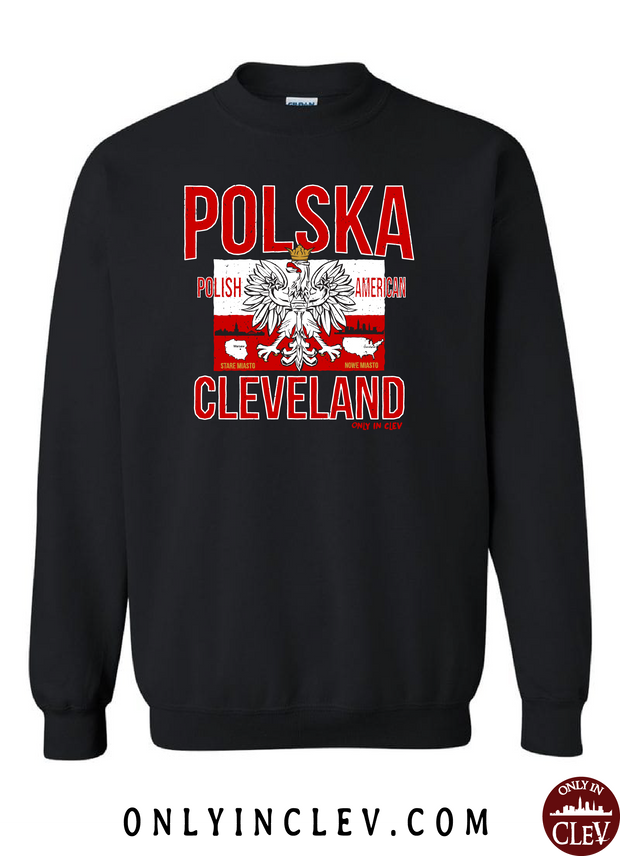 "Polska Cleveland" Design on Black - Only in Clev