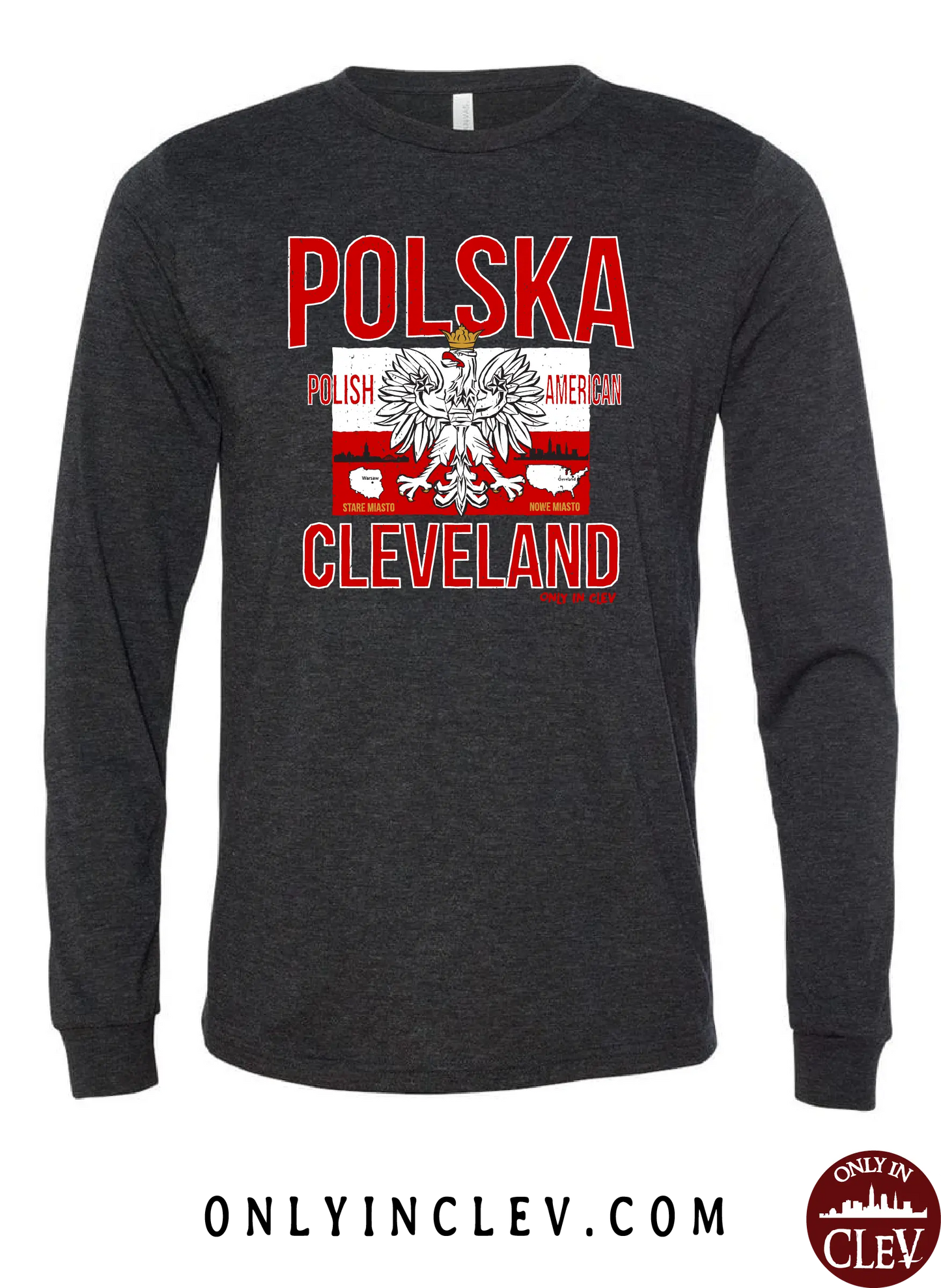 "Polska Cleveland" Design on Black - Only in Clev
