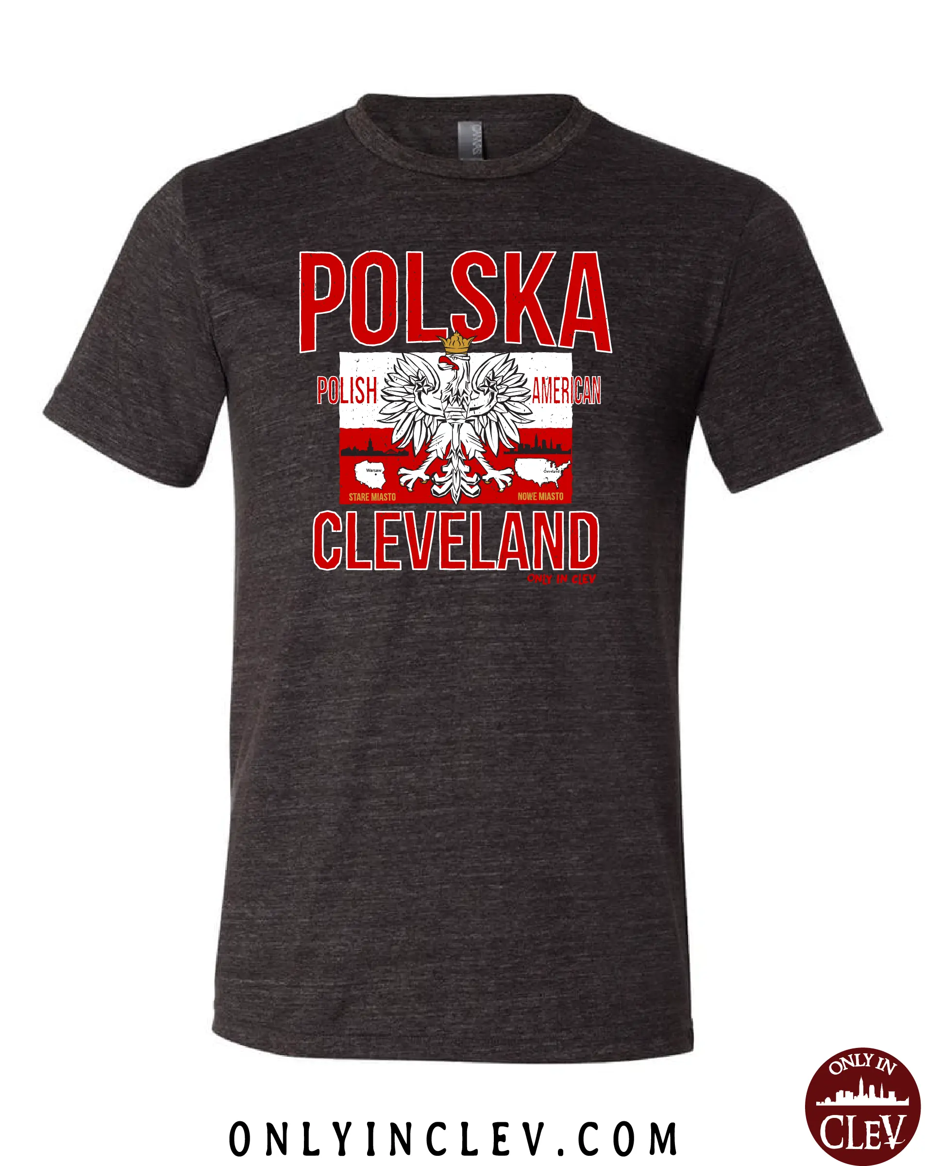 "Polska Cleveland" Design on Black - Only in Clev
