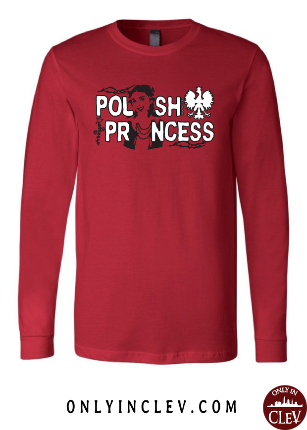 "Polish Princess" Design on Red - Only in Clev