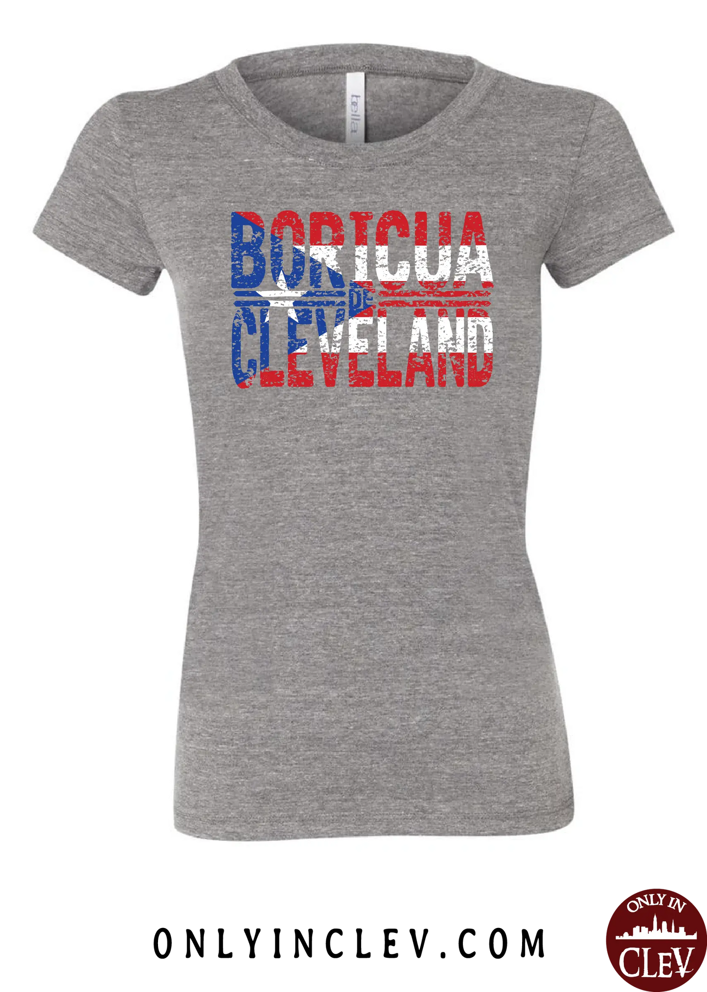 "Boricua Cleveland" Design on Gray - Only in Clev
