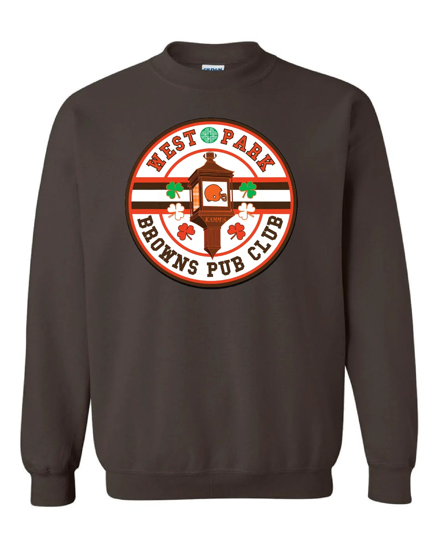 West Park Browns Pub Club - Only in Clev 3XL-Brown-Crew