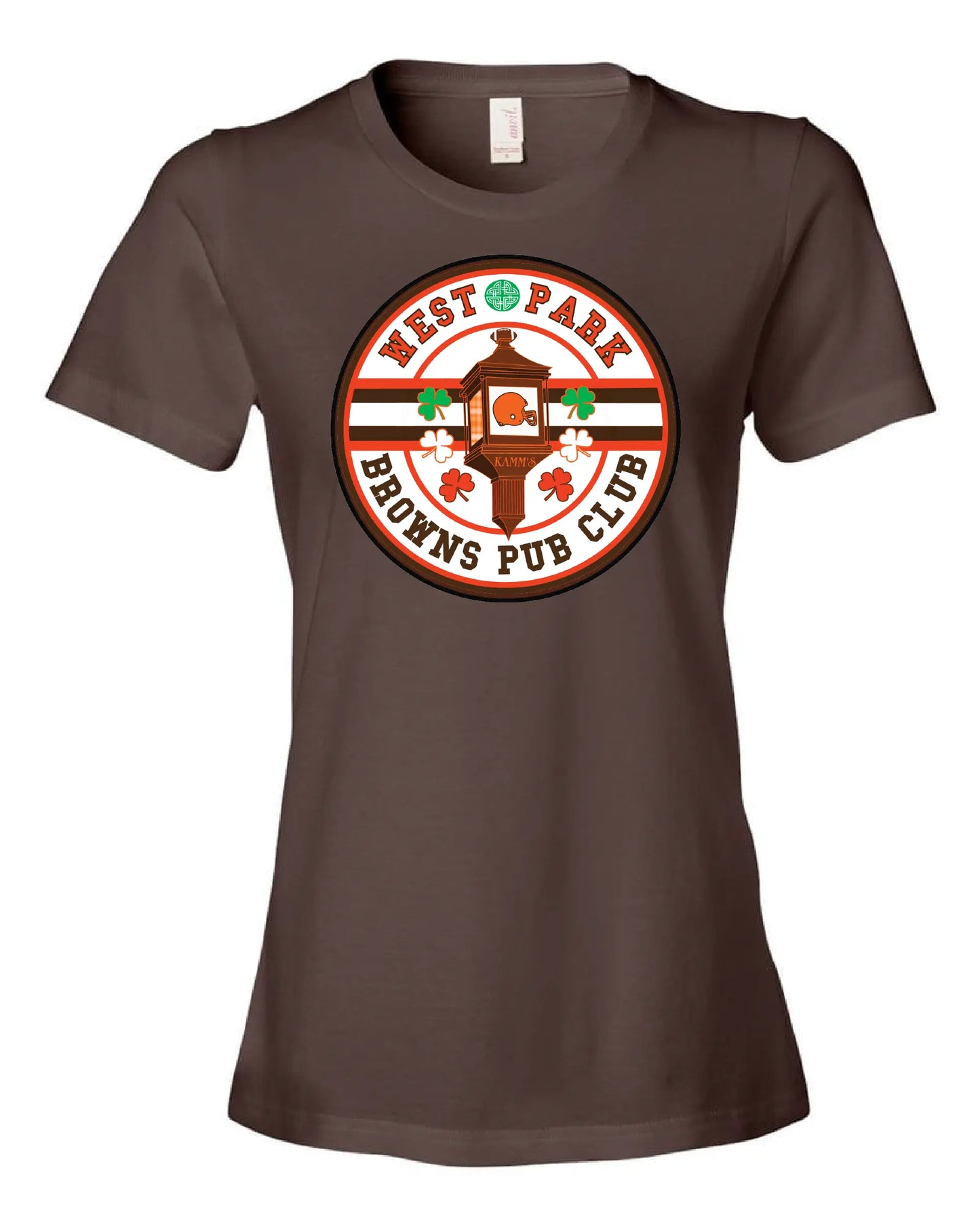 West Park Browns Pub Club - Only in Clev 3XL-Brown-Women-s-Short-Sleeve