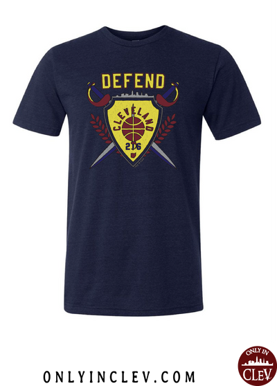"Defend Cleveland"  Design on Navy - Only in Clev