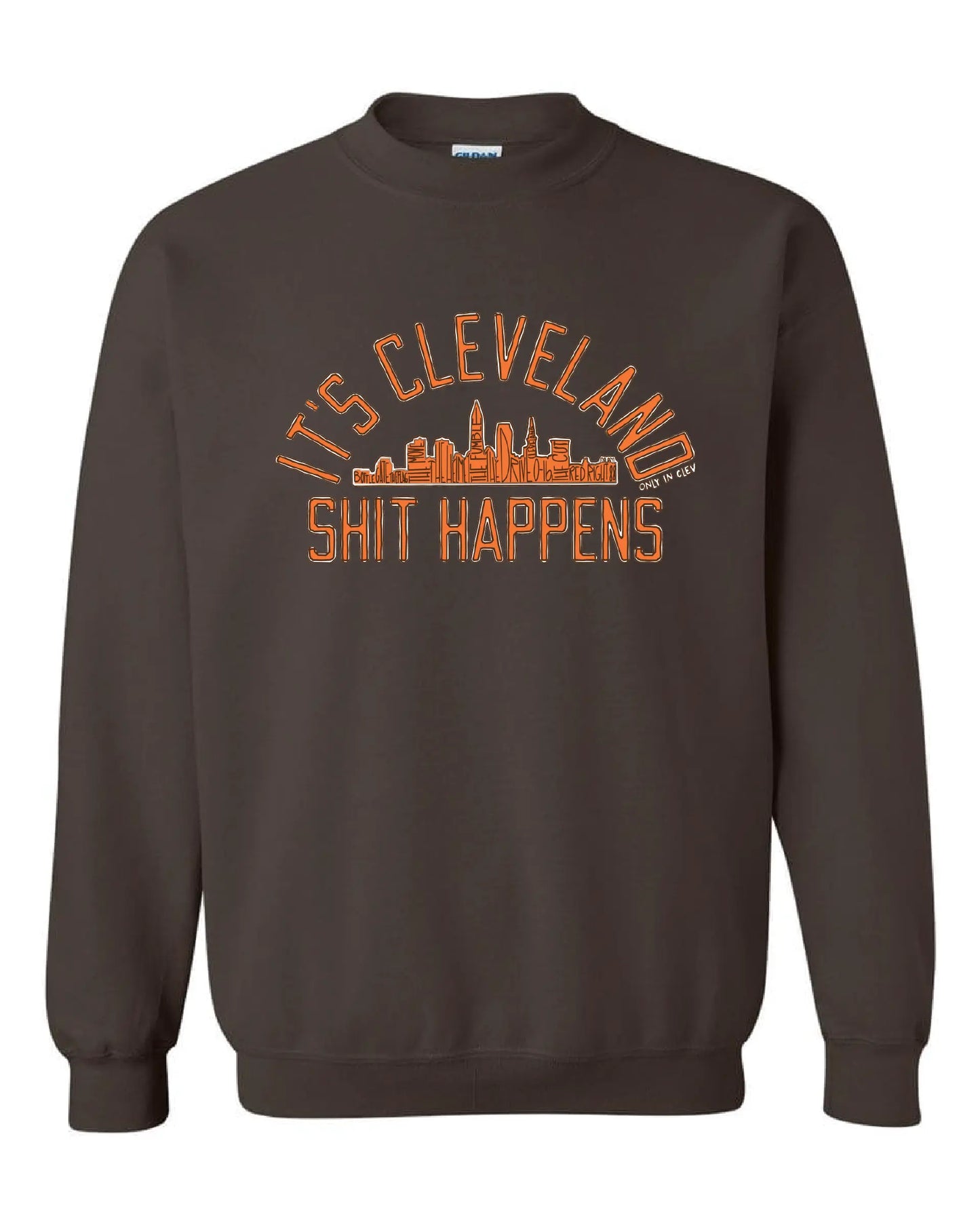 It's Cleveland "Shit Happens" on Brown - Only in Clev