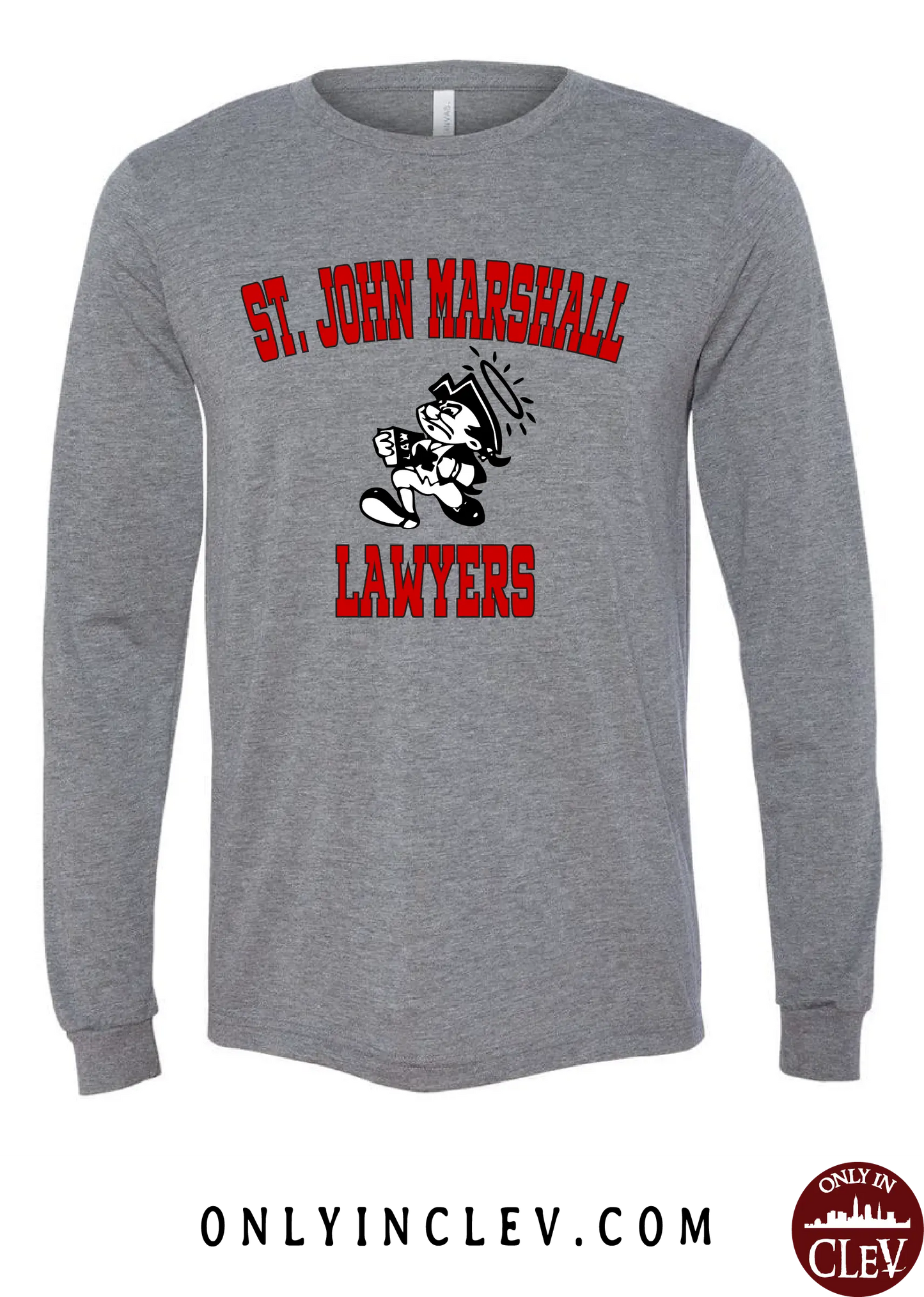 "St. John Marshall" Design on Gray - Only in Clev