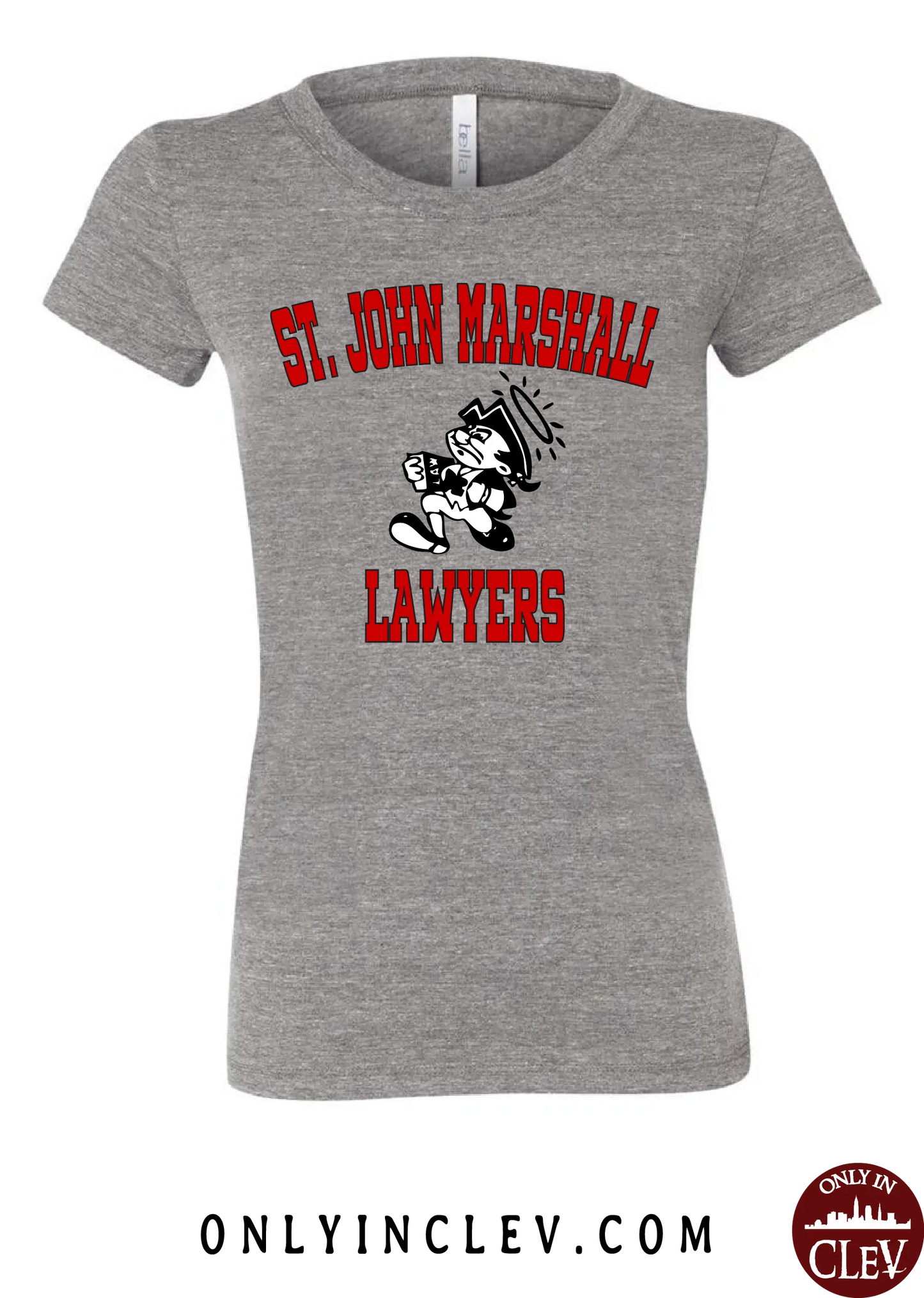 "St. John Marshall" Design on Gray - Only in Clev