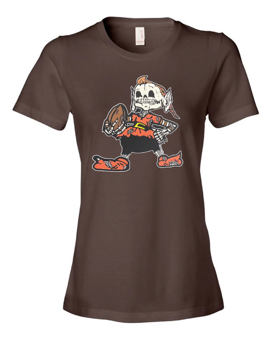 "Cleveland Skeleton Elf" on Brown - Only in Clev