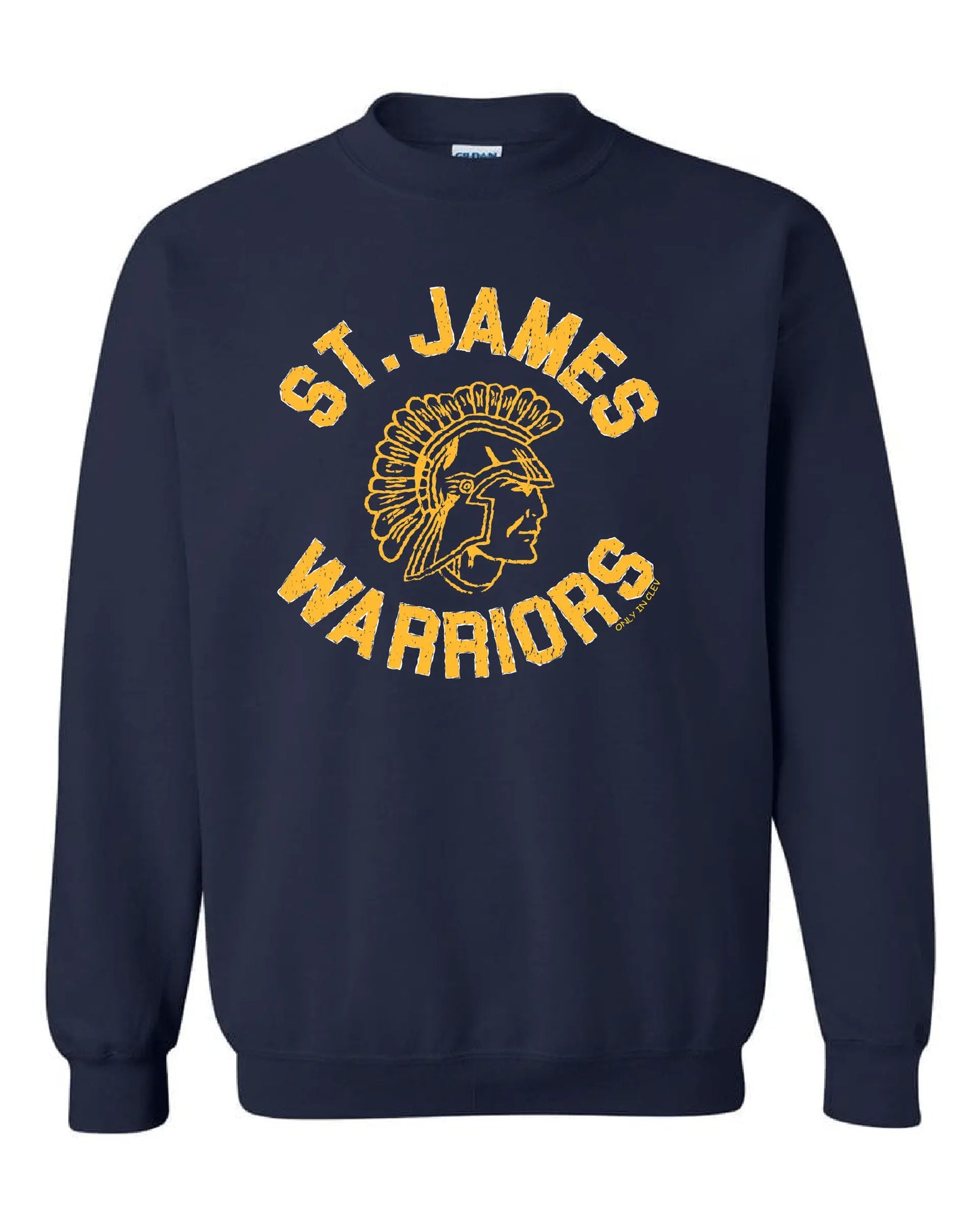 "St. James Warrior " Design on Navy - Only in Clev