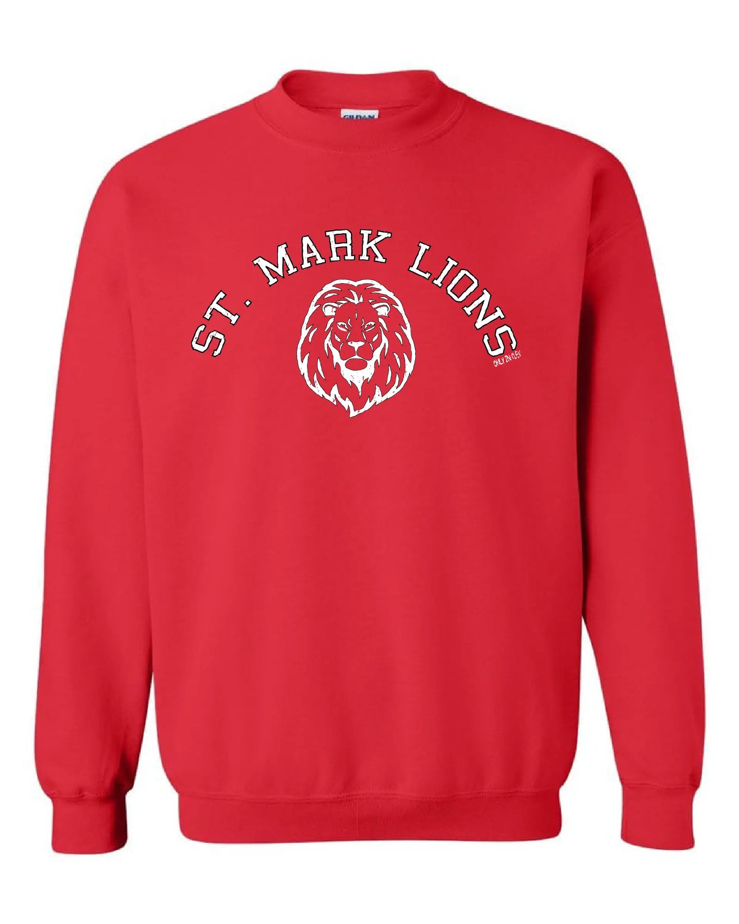 "St. Mark Lions" Design on Red - Only in Clev