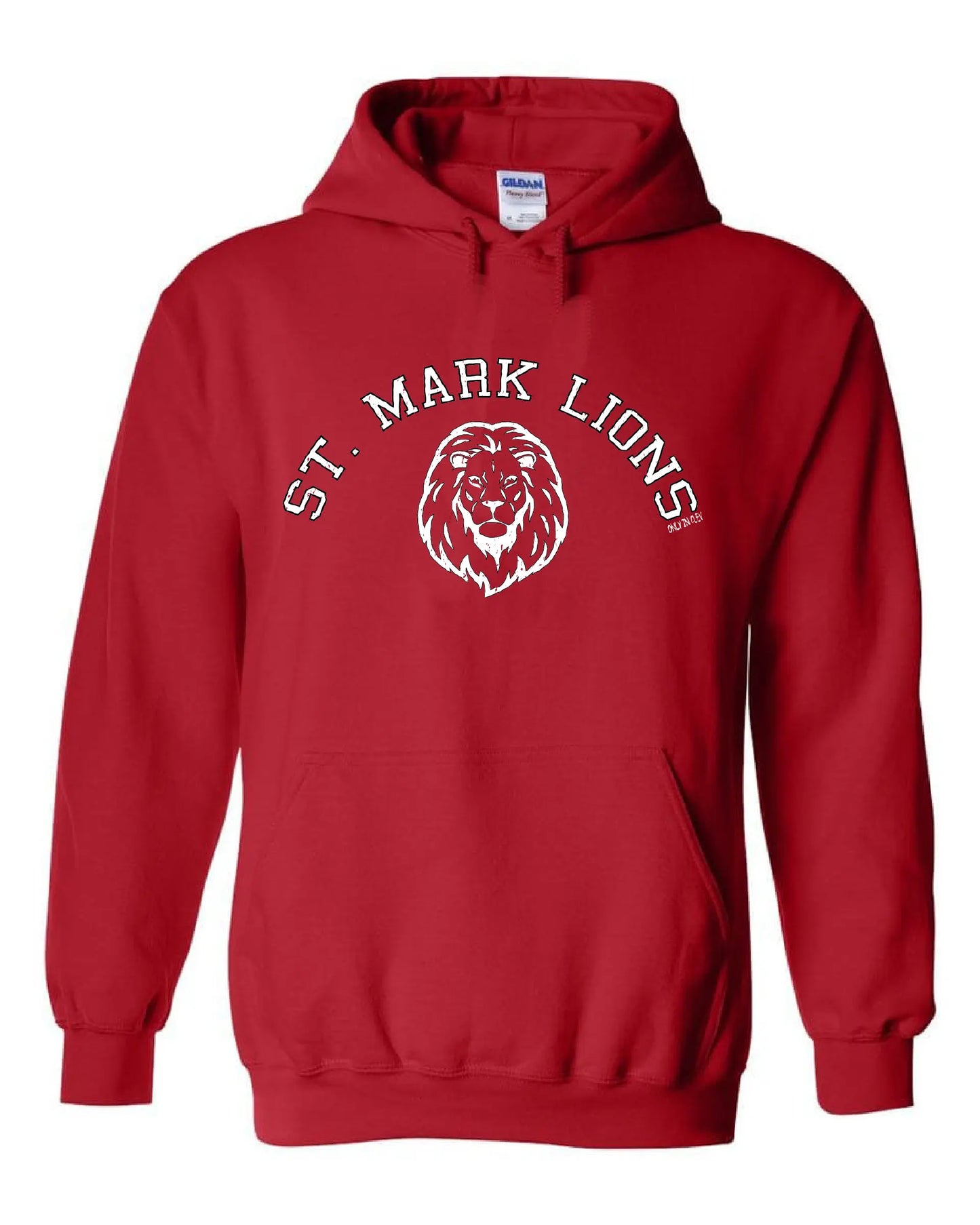 "St. Mark Lions" Design on Red - Only in Clev