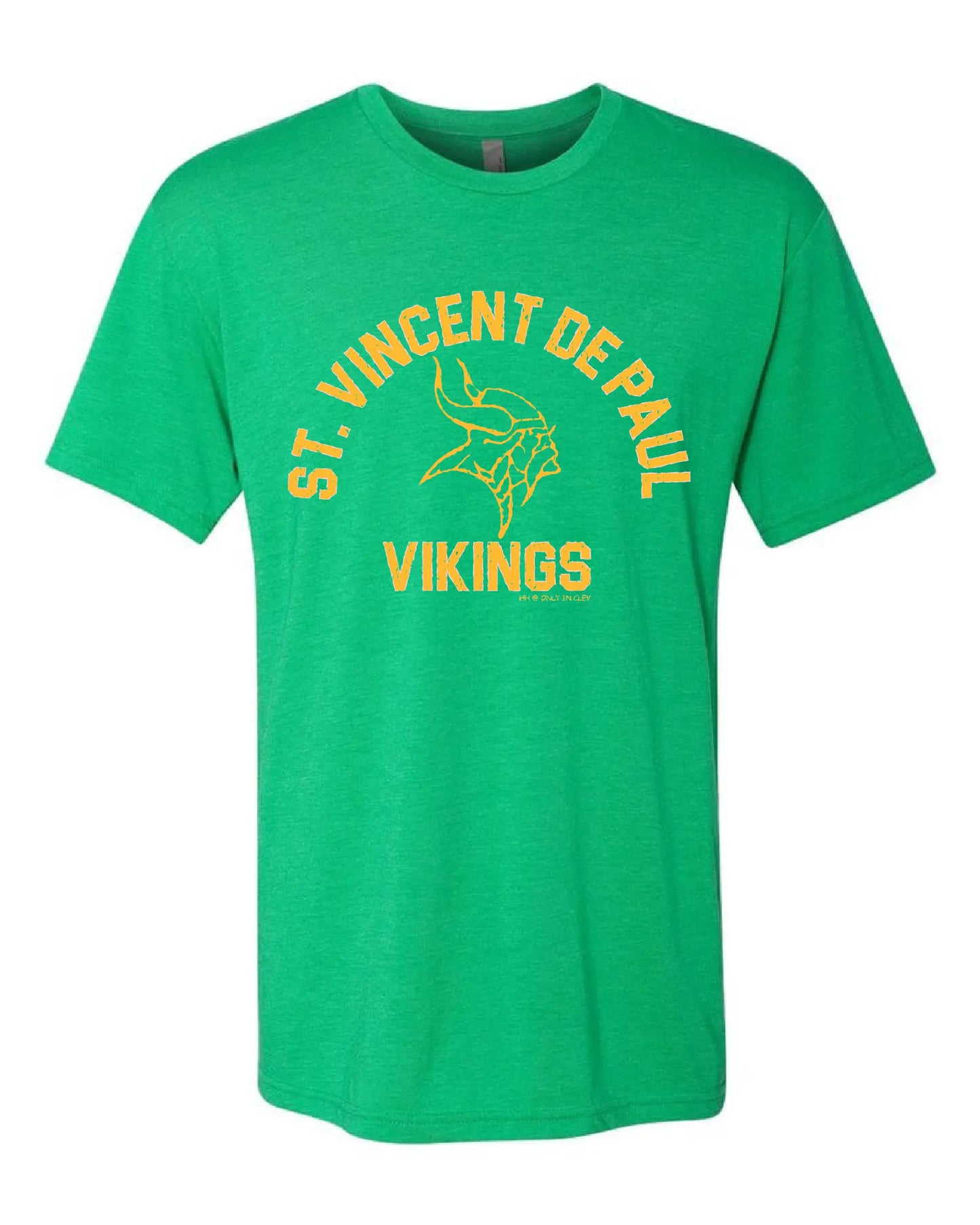 "St. Vincent De Paul Vikings" Design on Green - Only in Clev