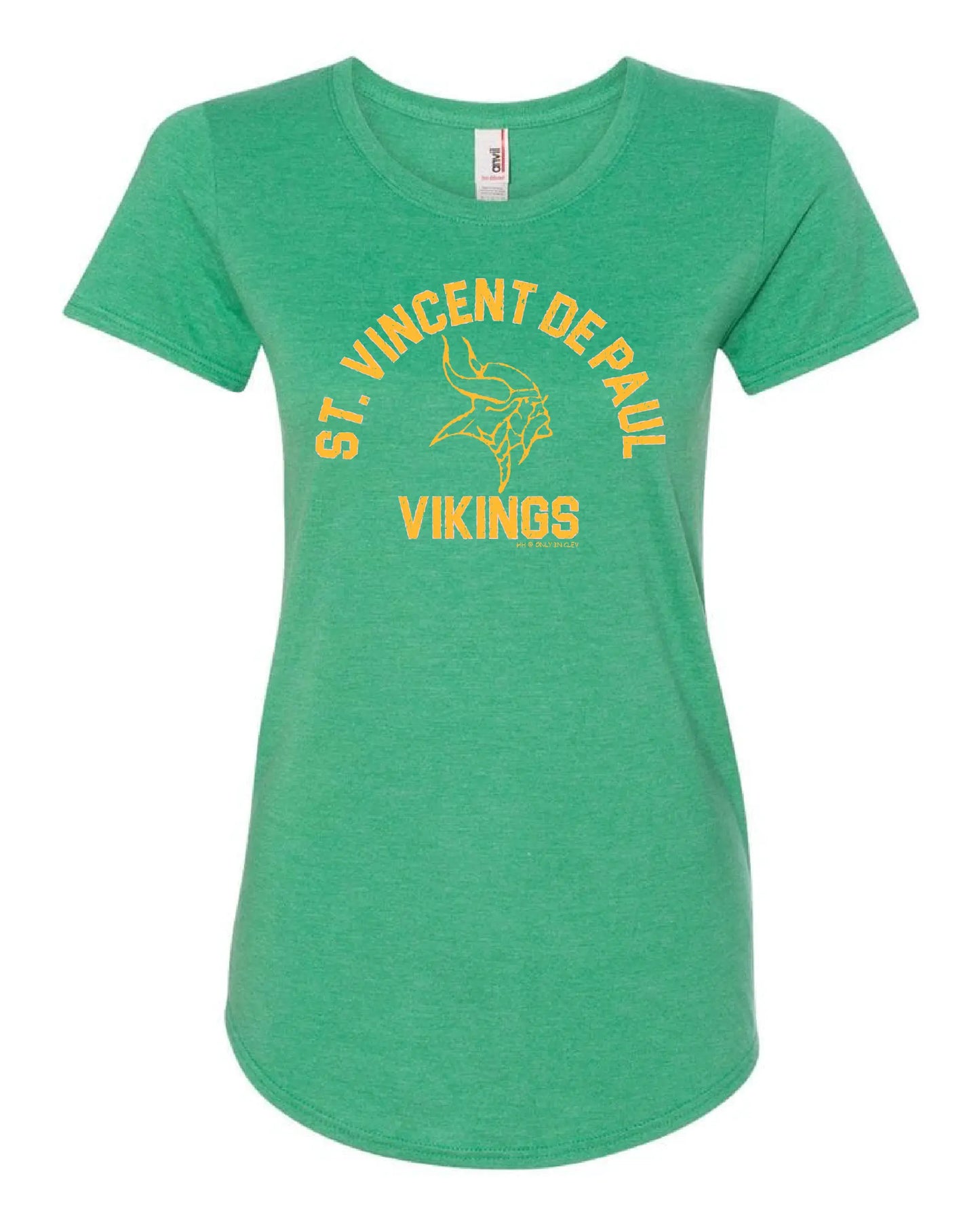 "St. Vincent De Paul Vikings" Design on Green - Only in Clev