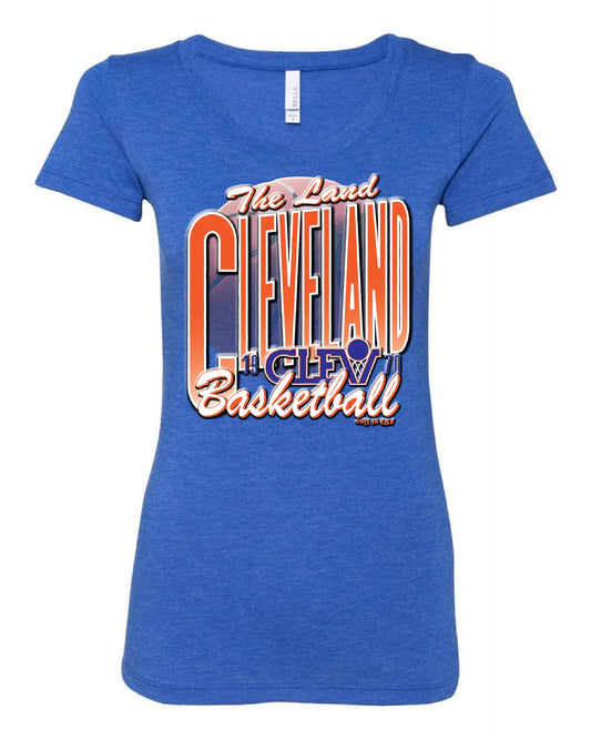 "Vintage Cleveland Basketball" Design on Royal - Only in Clev