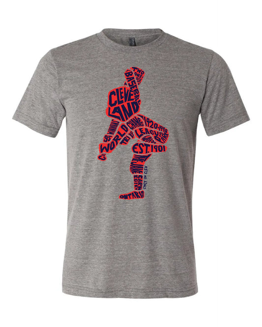 "Cleveland Slugger" on Gray - Only in Clev 3XL-Men-s-Short-Sleeve-T-Shirt