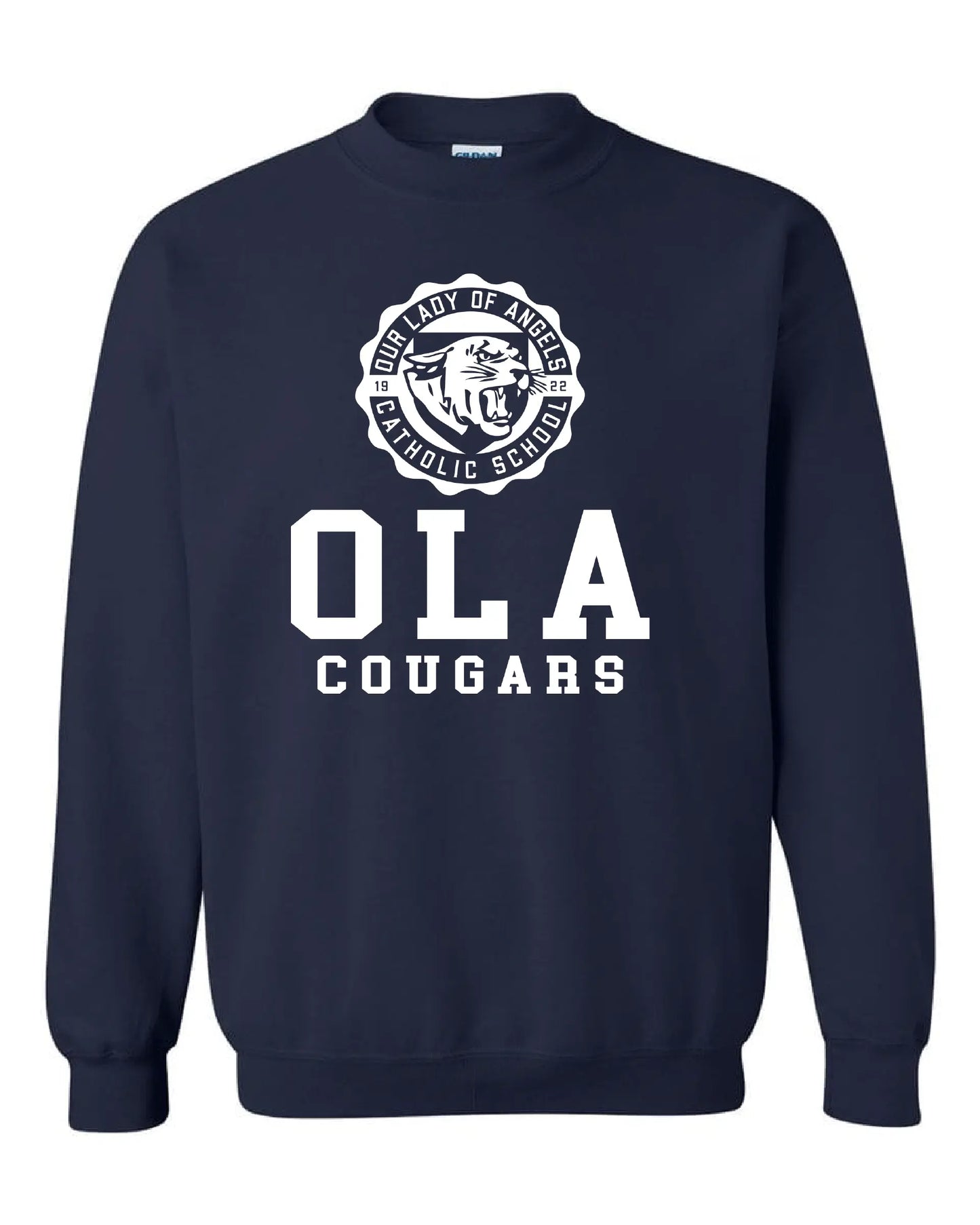 "Our Lady of Angels Crest" Design on Navy - Only in Clev