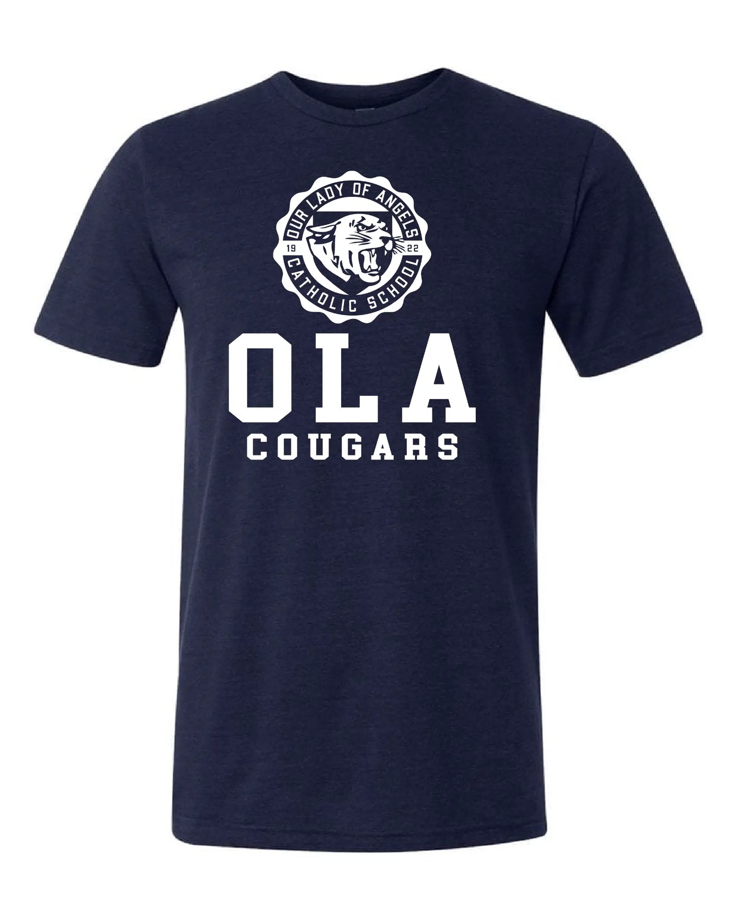 "Our Lady of Angels Crest" Design on Navy - Only in Clev