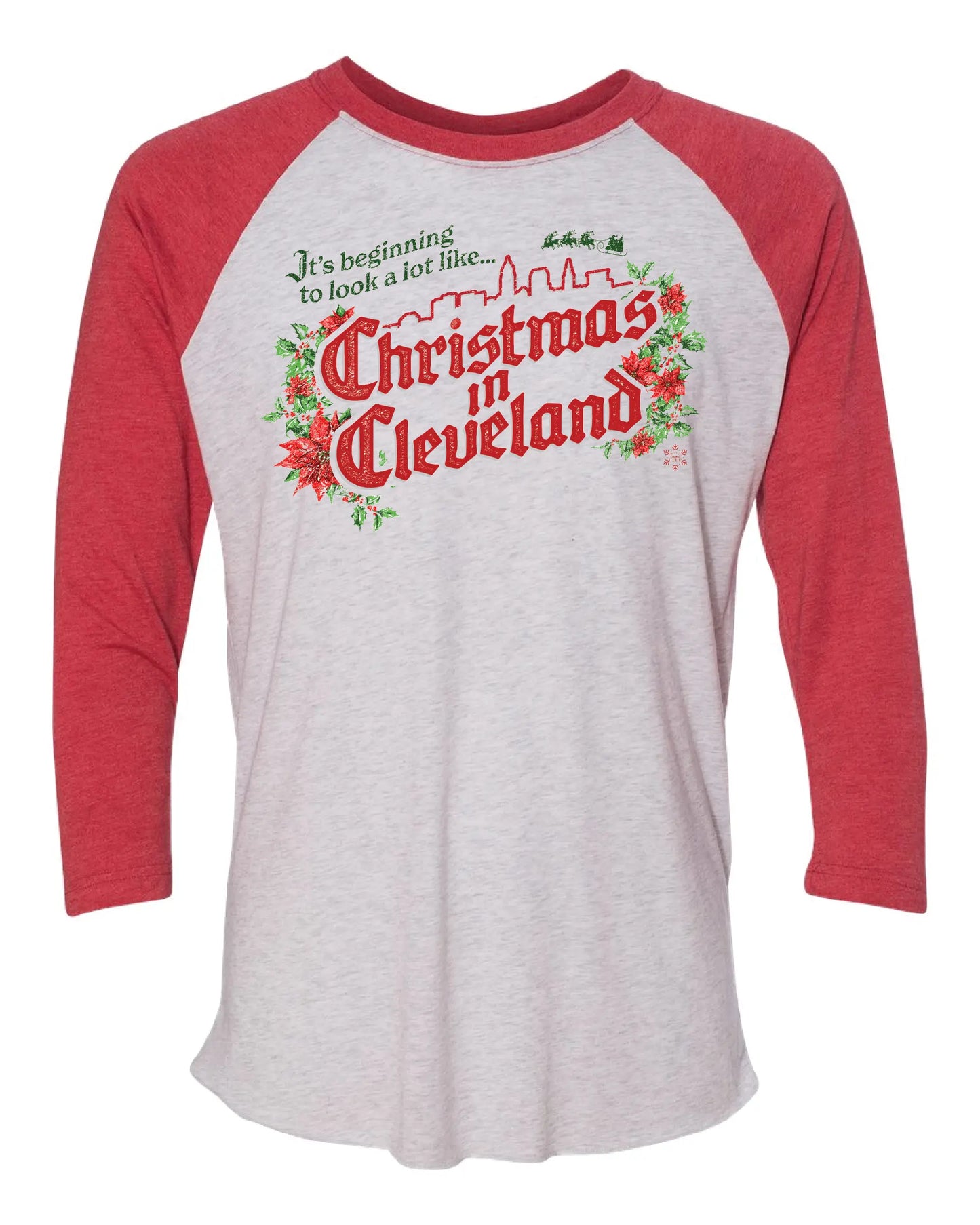 "Cleveland Christmas" on Navy - Only in Clev